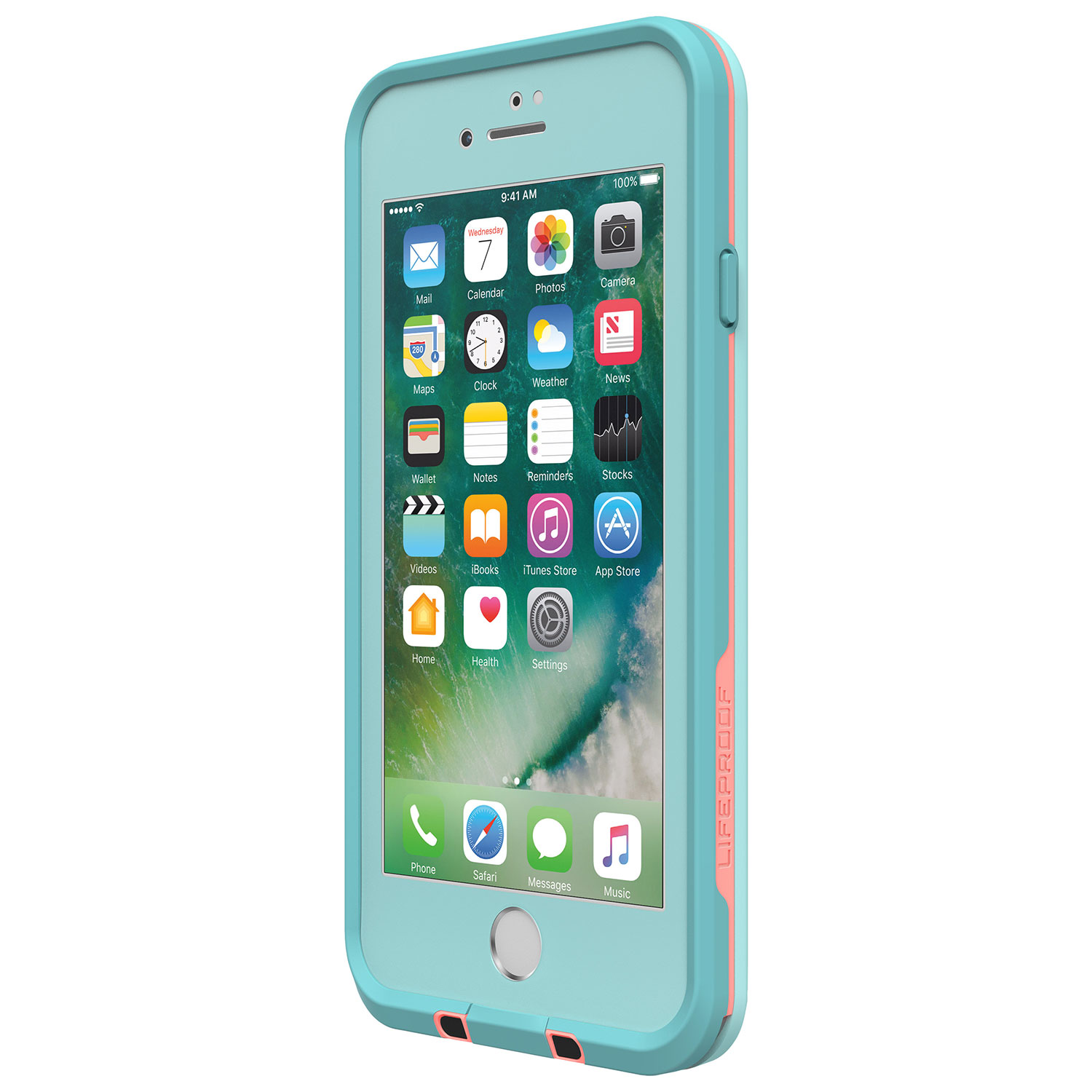 Étui rigide ajusté FRĒ de LifeProof pour iPhone SE/8/7 - Bleu pâle