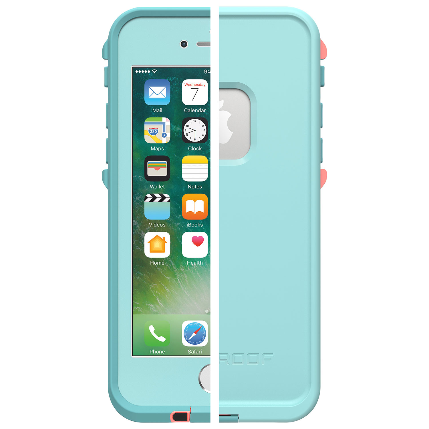 Étui rigide ajusté FRĒ de LifeProof pour iPhone SE/8/7 - Bleu pâle