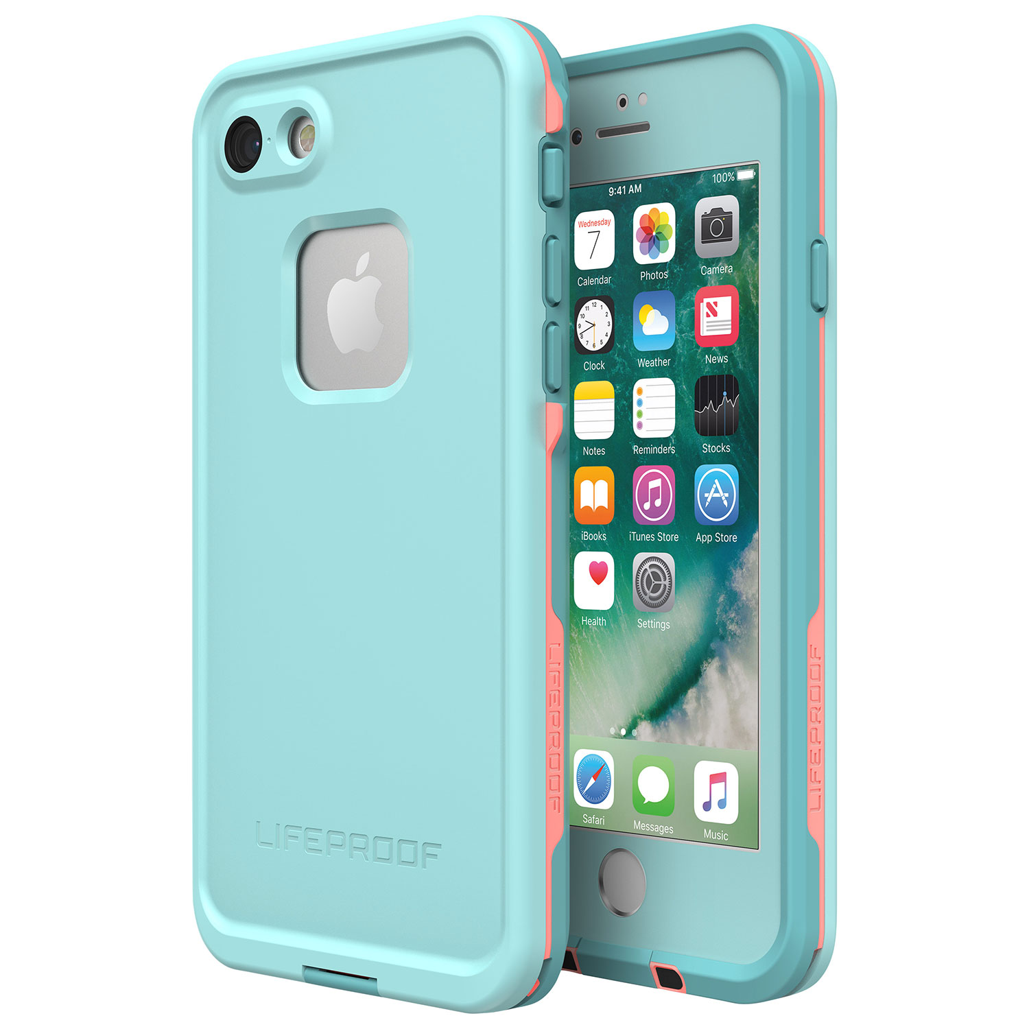 Étui rigide ajusté FRĒ de LifeProof pour iPhone SE/8/7 - Bleu pâle