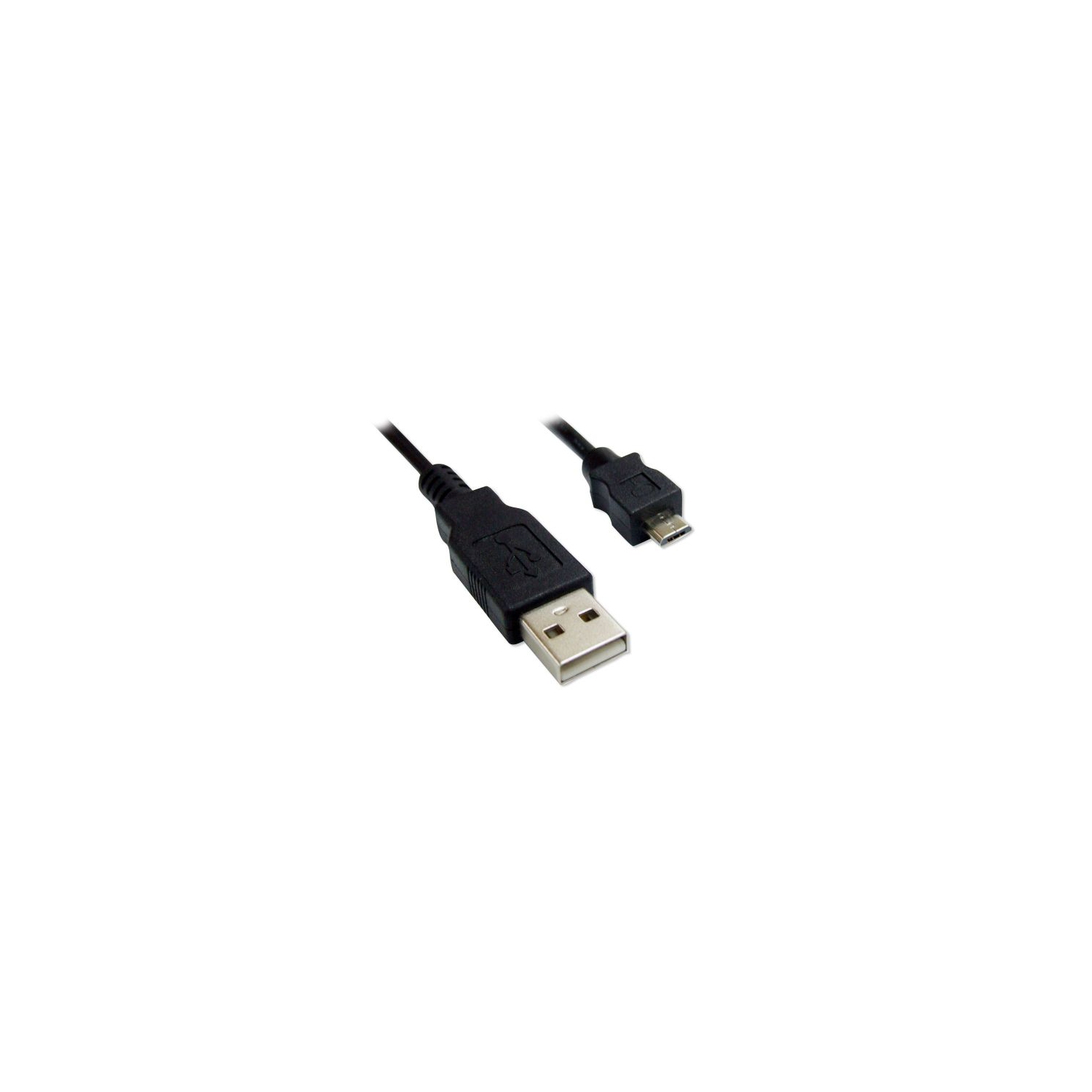 USB 2.0 Cable A-MicroB MM - 6Ft - Black
