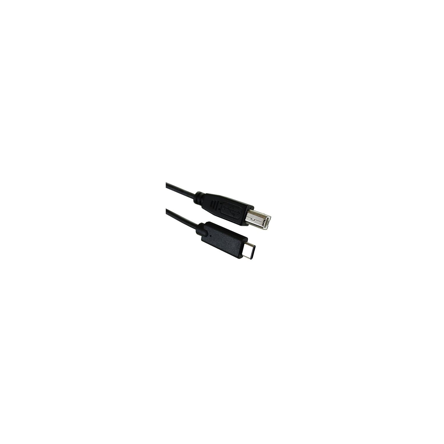 USB 2.0 C Male to B Male, 3ft