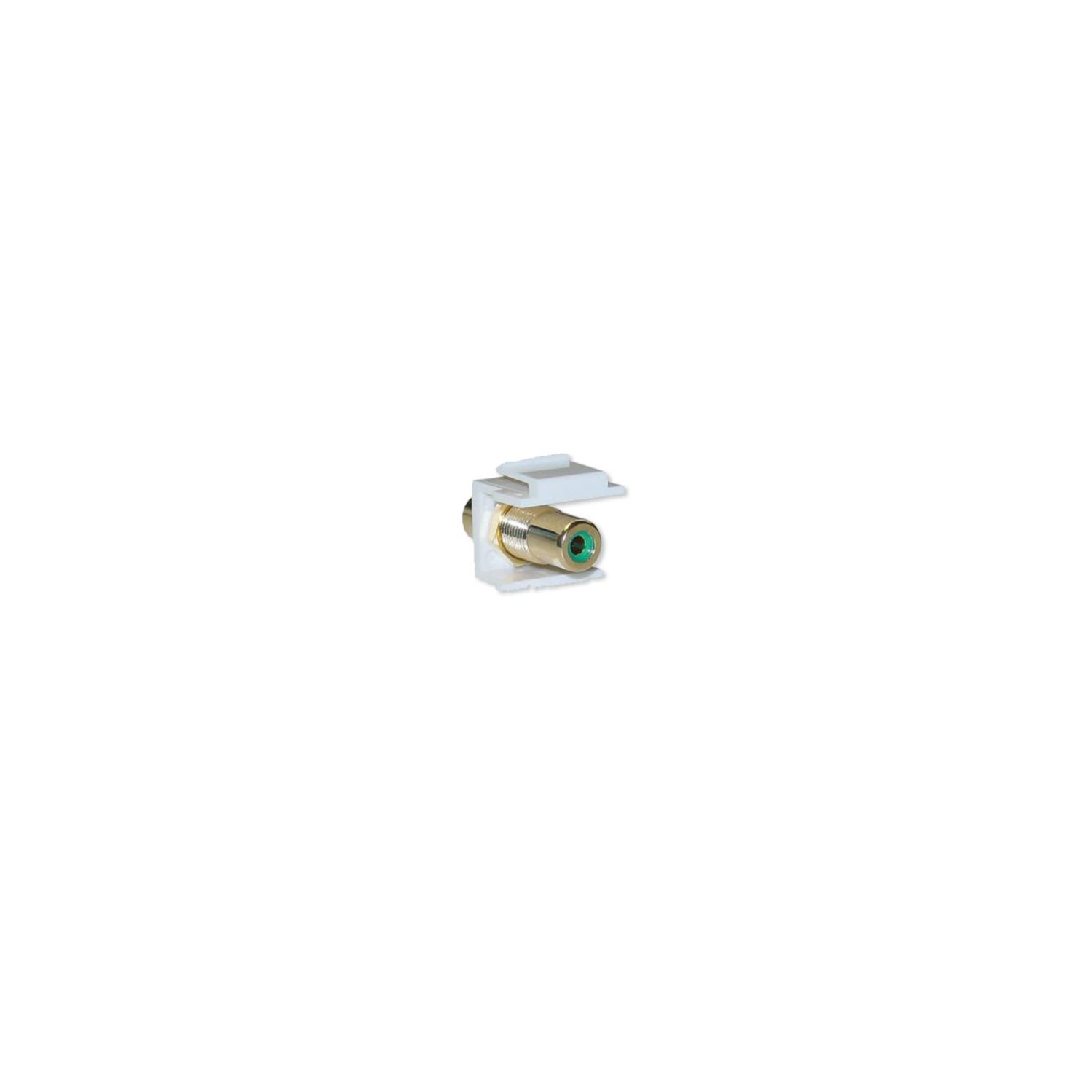 RCA Keystone Jack Insert - Green