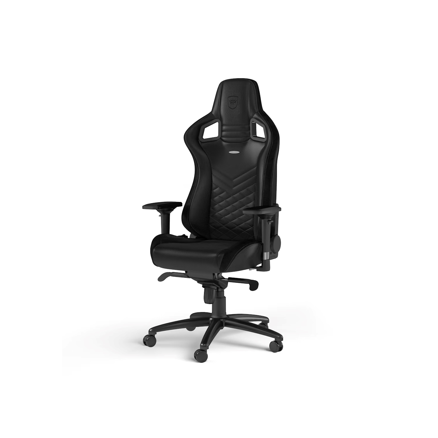 noblechairs EPIC Premium Gaming and Office Chair - Superior Ergonomics, Genuine Real Leather Upholstery, Supports up to 150 kg, Black