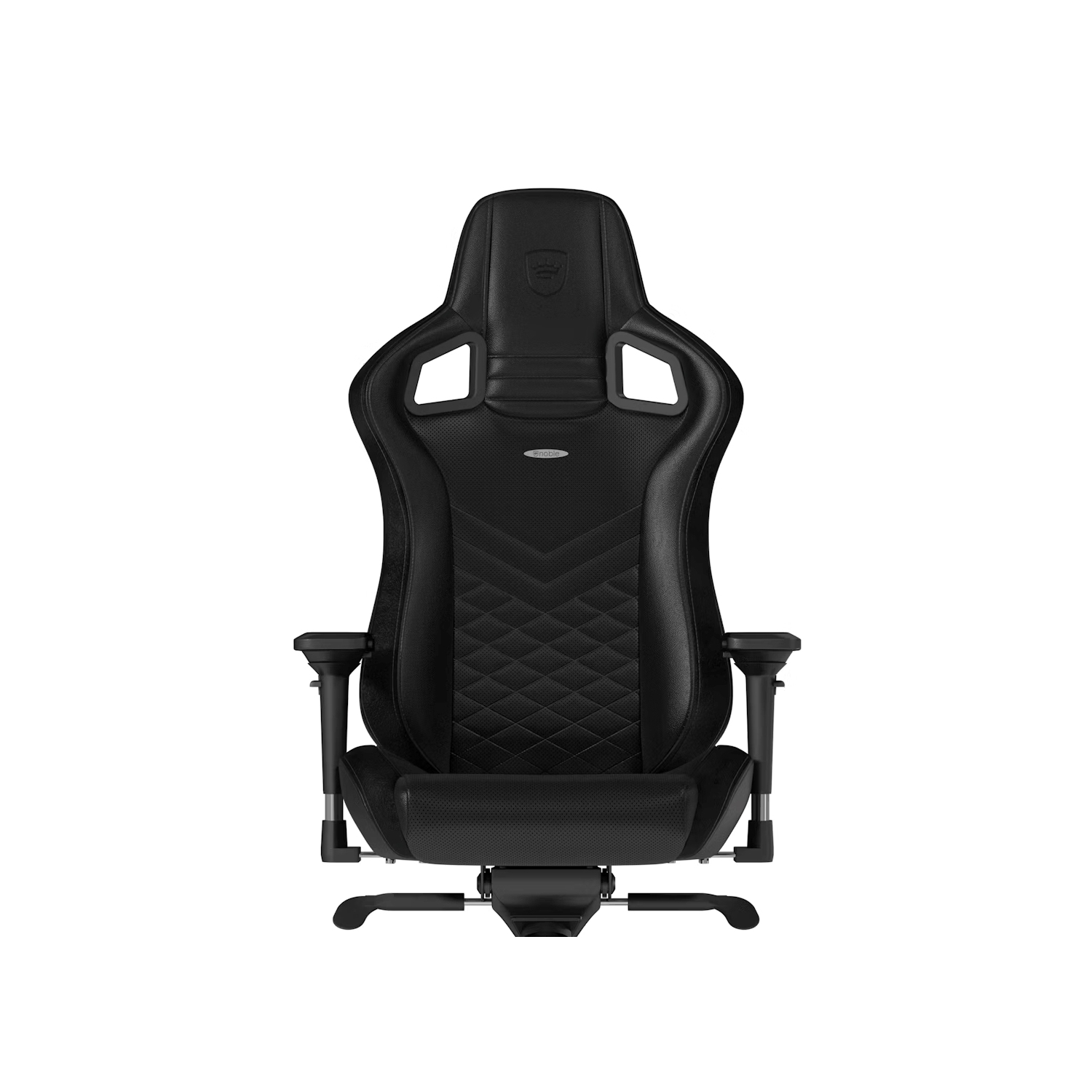 noblechairs EPIC Premium Gaming and Office Chair - Superior Ergonomics, Genuine Real Leather Upholstery, Supports up to 150 kg, Black
