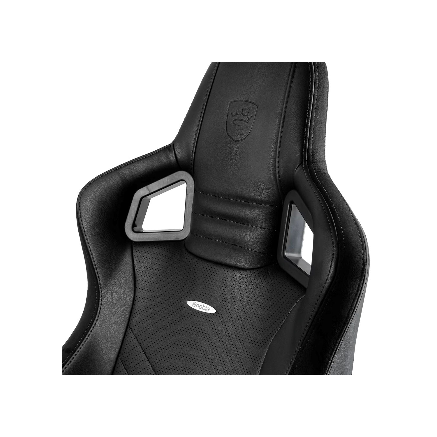 noblechairs EPIC Premium Gaming and Office Chair - Superior Ergonomics, Genuine Real Leather Upholstery, Supports up to 150 kg, Black