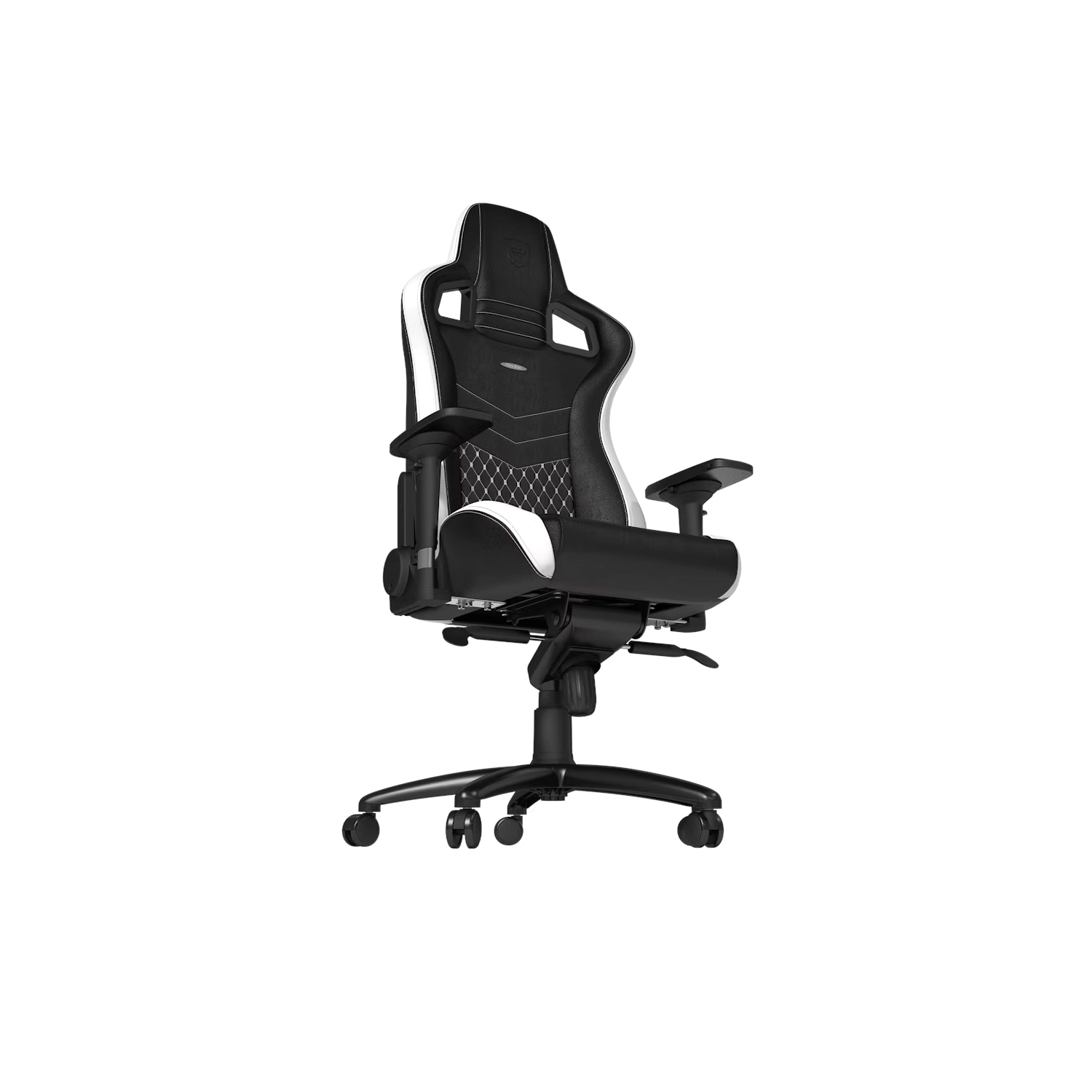 noblechairs EPIC Premium Gaming and Office Chair - Superior Ergonomics, Genuine Real Leather Upholstery, Supports up to 150 kg, Black/Red/White