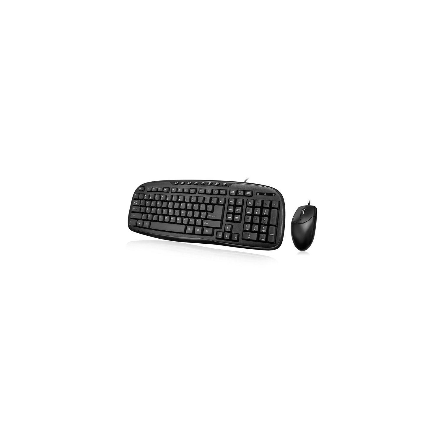 Adesso EasyTouch AKB-133CB Desktop USB Multimedia Keyboard and Mouse Combo AKB-133CB