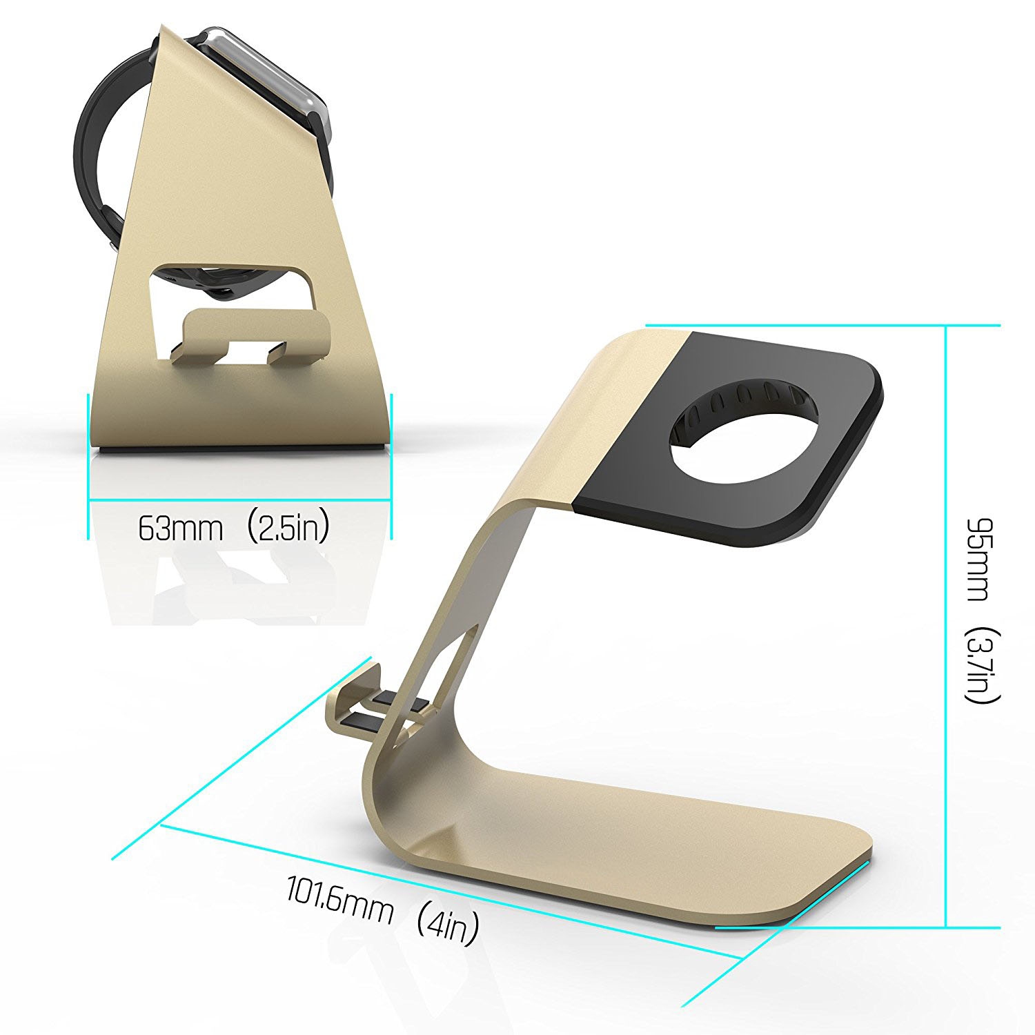 Support 2-en-1 pour Apple Watch iPhone Samsung Stand Dock Support – Station de recharge universelle pour iWatch Series 1-11 Ultra SE et iPhone 17 16