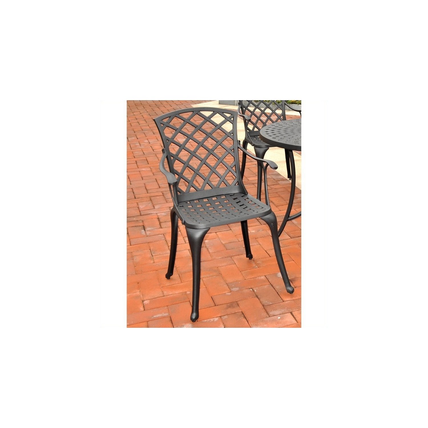 Crosley Furniture Sedona Charcoal Black High Back Arm Chair