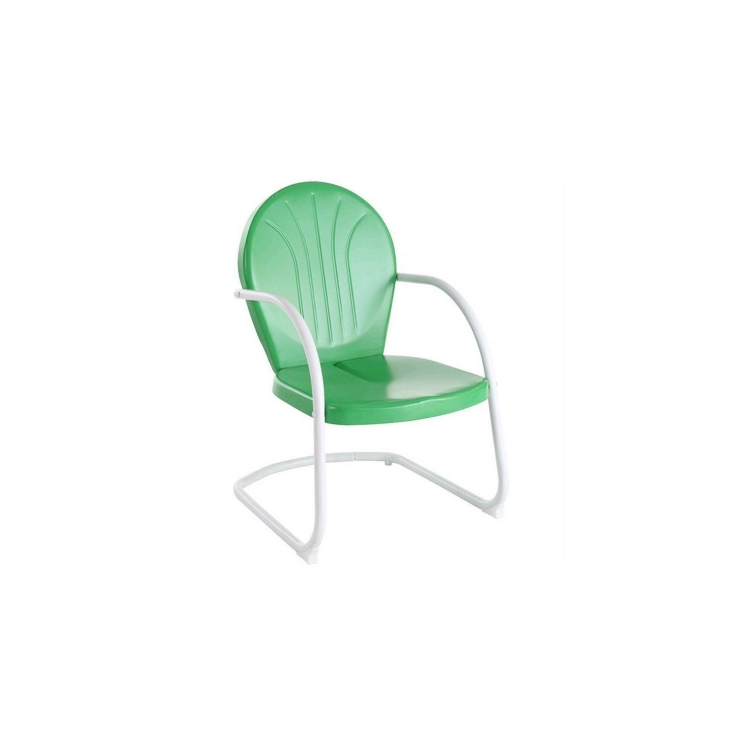 Crosley Griffith Metal Chair in Grasshopper Green