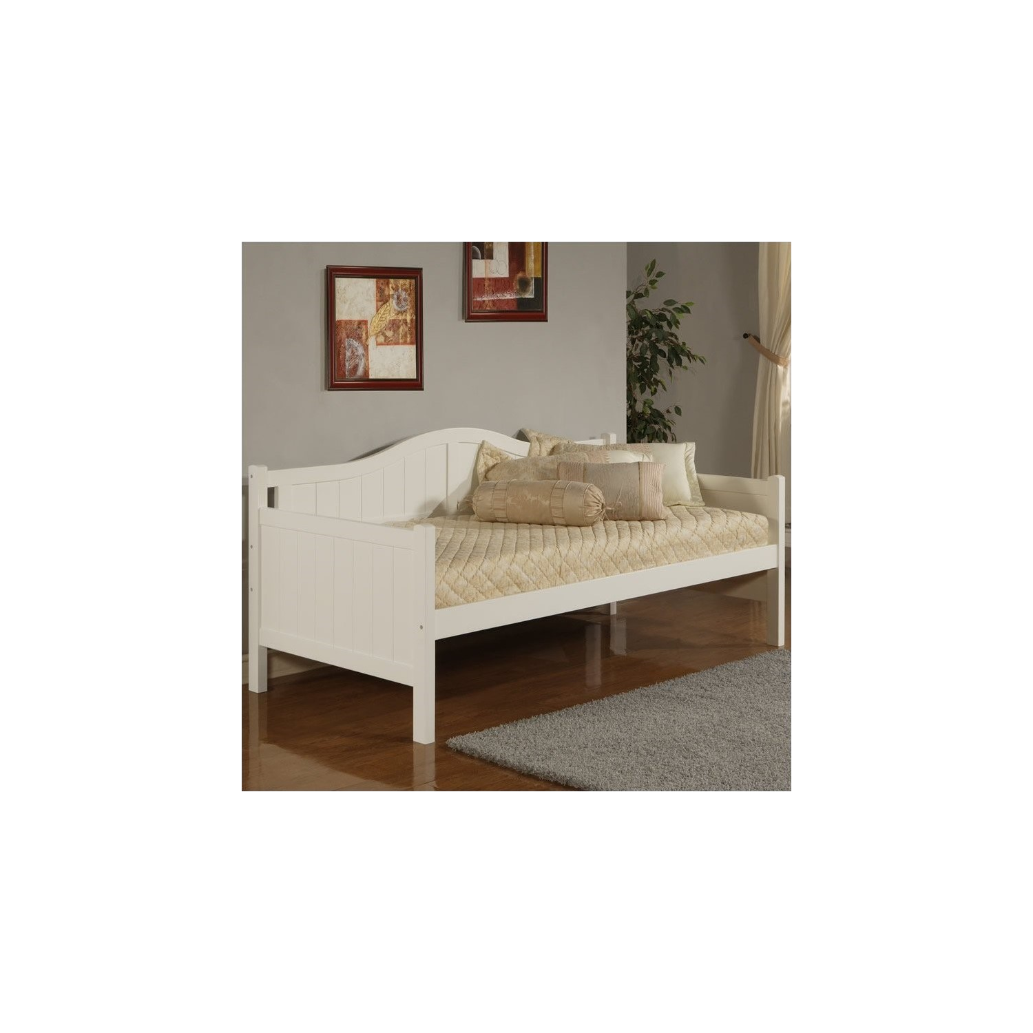 Lit de repos en bois Staci de Hillsdale au fini blanc