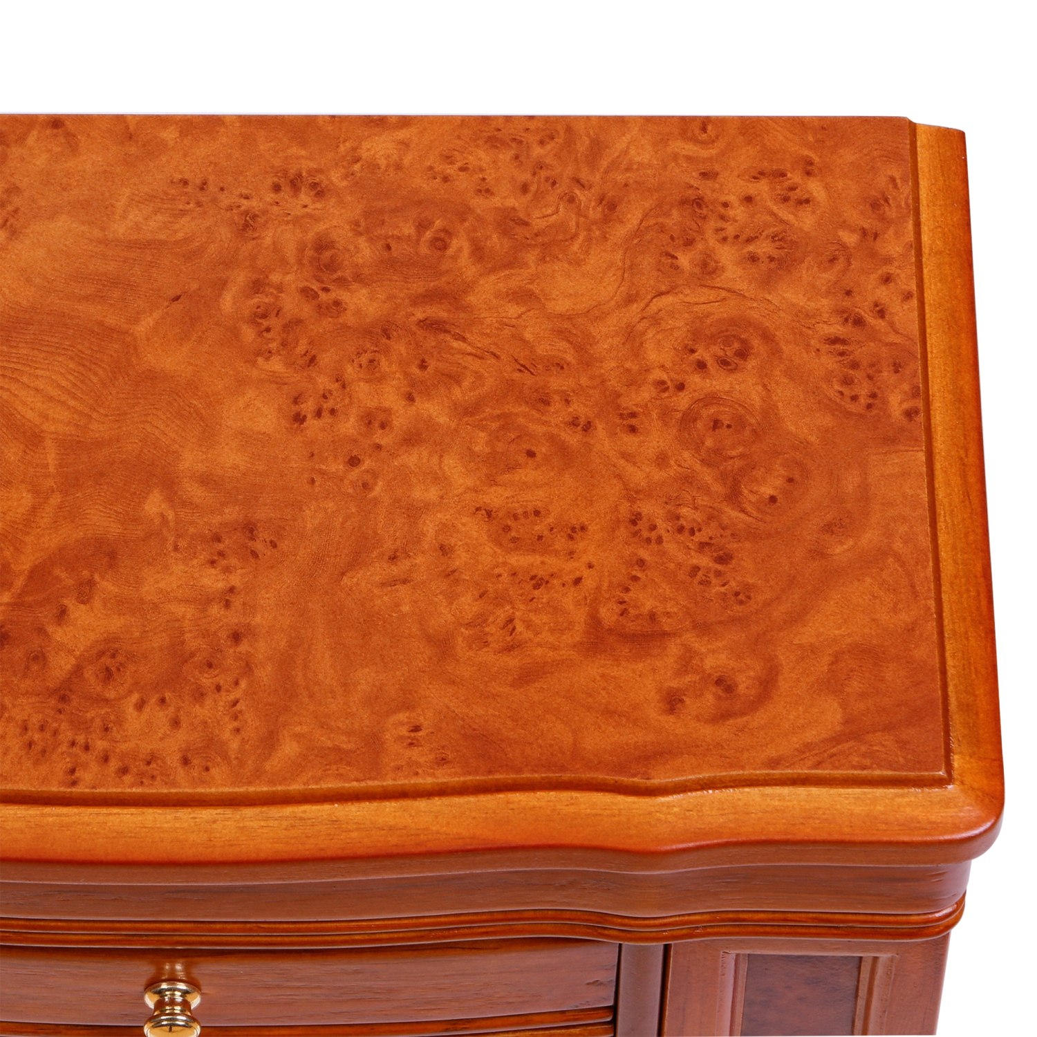 Mele Josephine Wooden Jewelry Box in Oak Finish