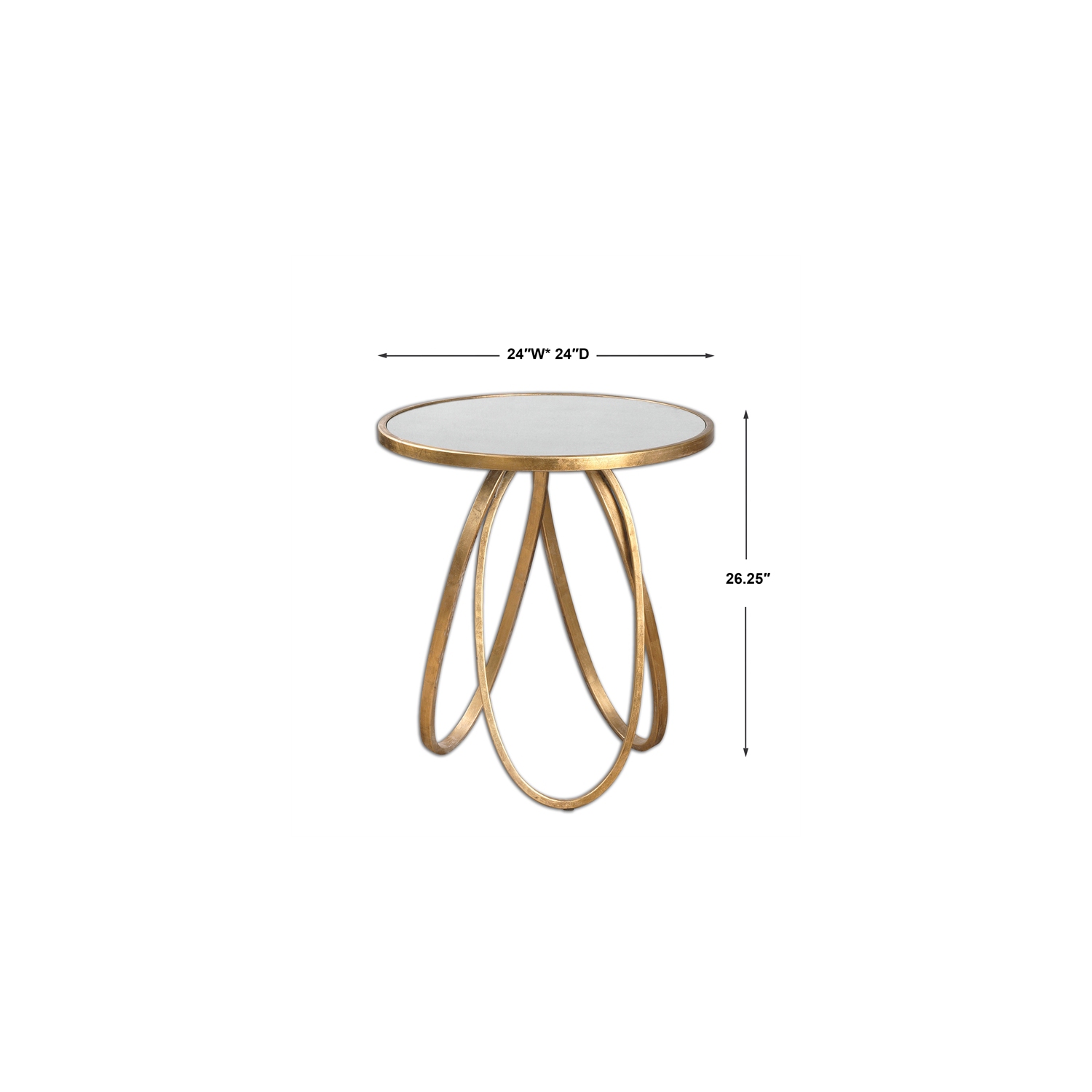 Uttermost Montrez Gold Accent Table
