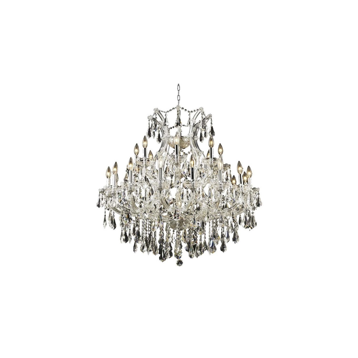 Elegant Lighting Maria Theresa 36" 25 Light Royal Crystal Chandelier