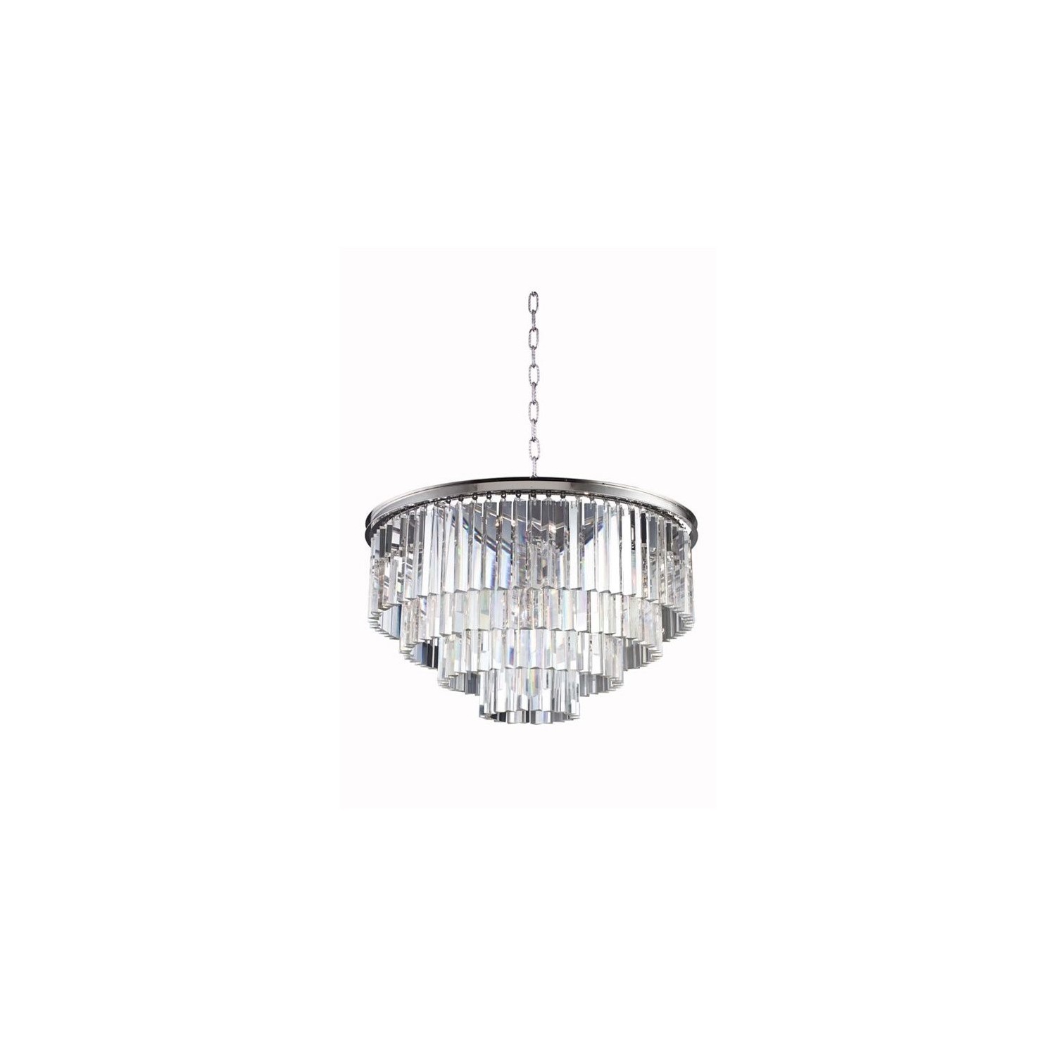Élégant Lighting – Lustre royal en cristal à 8 lumières Sydney, 32 po