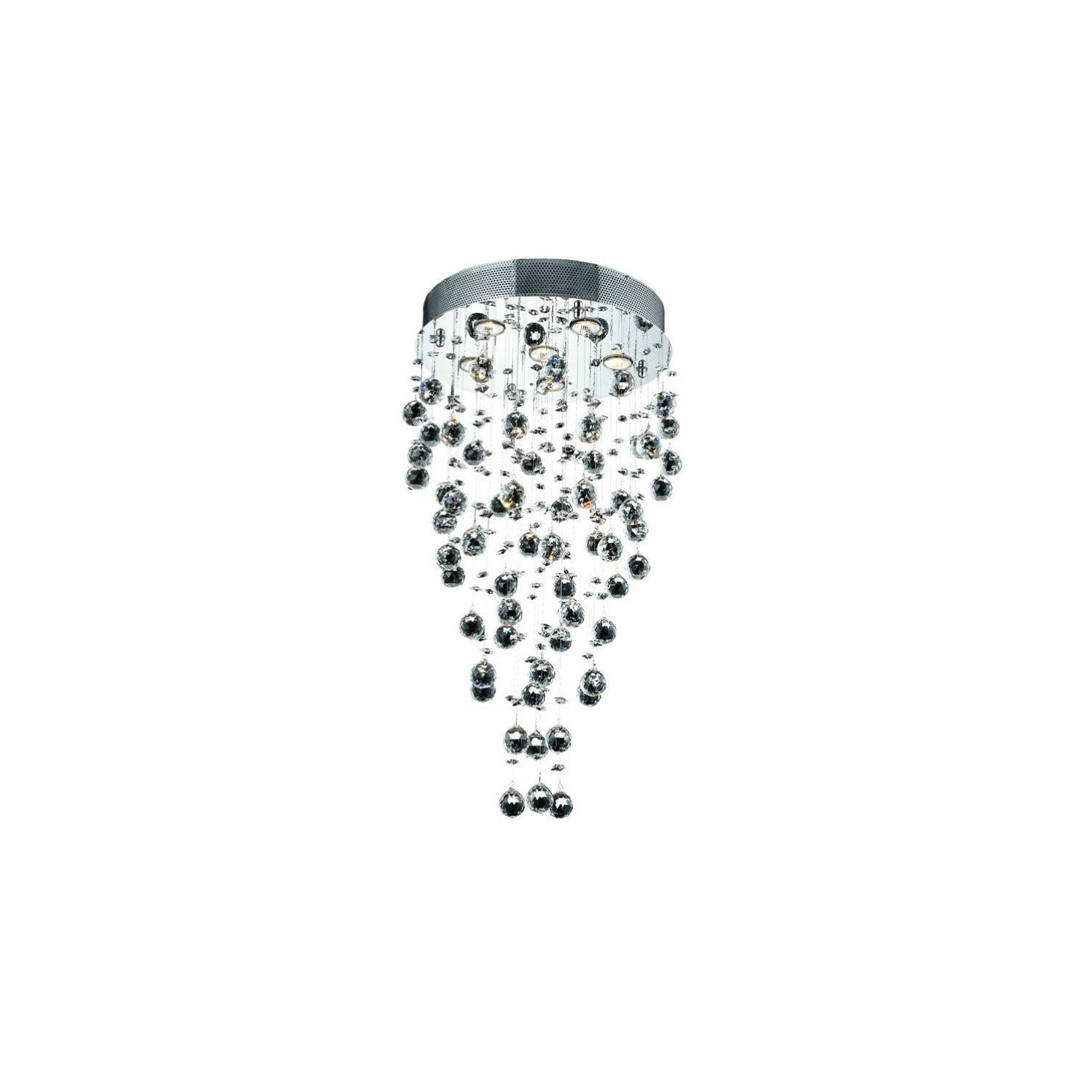 Elegant Lighting Galaxy 18" 6 Light Royal Crystal Chandelier
