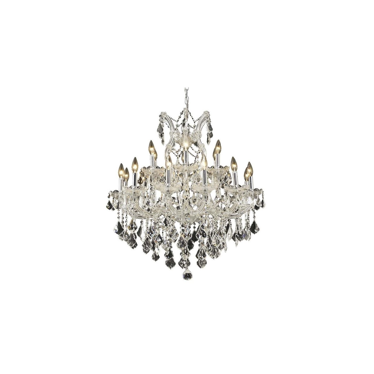 Elegant Lighting Maria Theresa 30" 19 Light Royal Crystal Chandelier