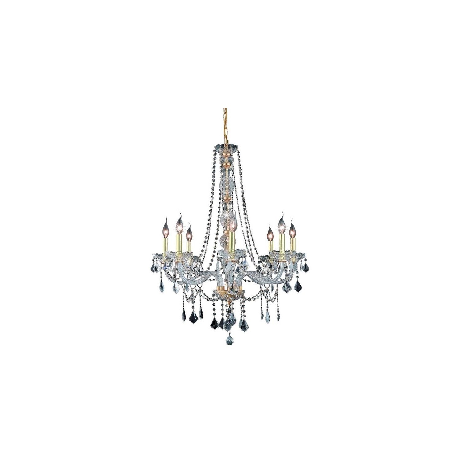 Elegant Lighting Verona 28" 8 Light Royal Crystal Chandelier