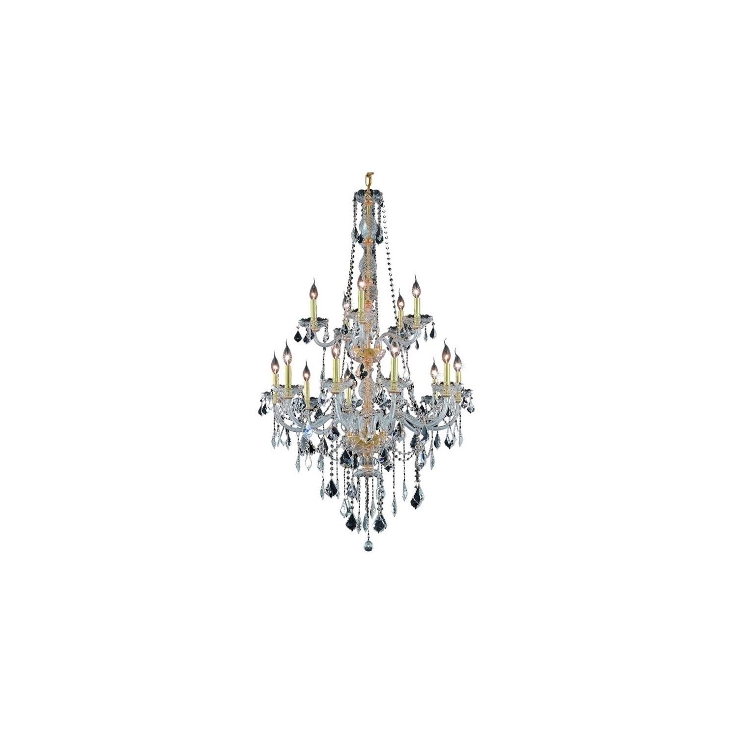 Elegant Lighting Verona 33" 15 Light Royal Crystal Chandelier