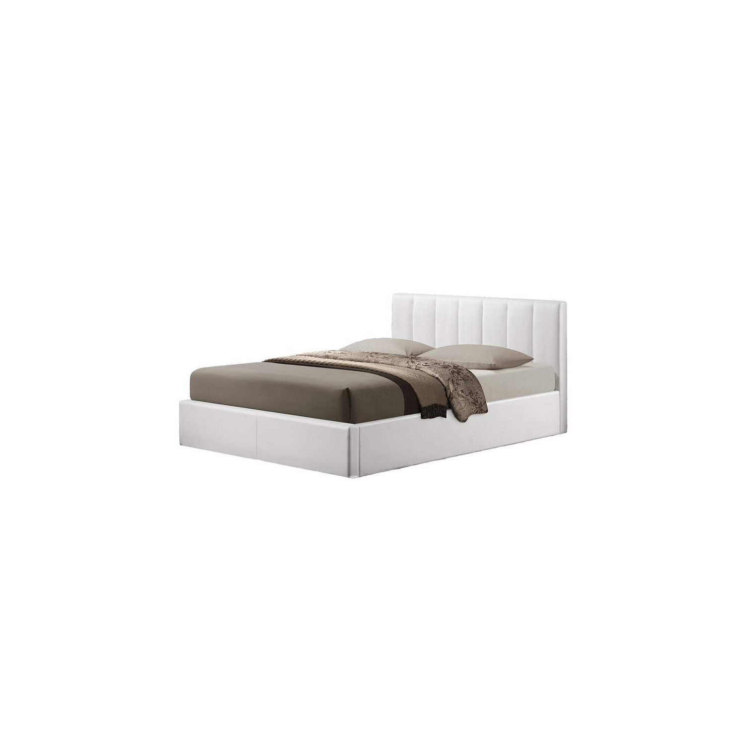 Baxton Studio Templemore Upholstered Modern Storage Bed Queen