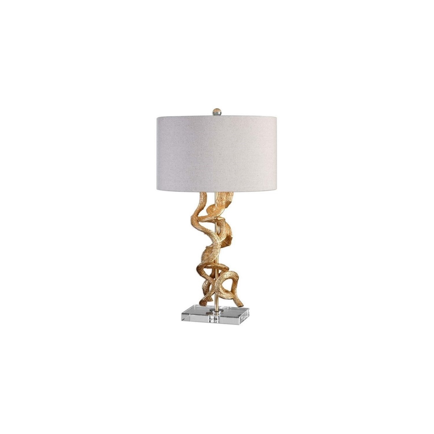 Uttermost Twisted Vines Gold Table Lamp