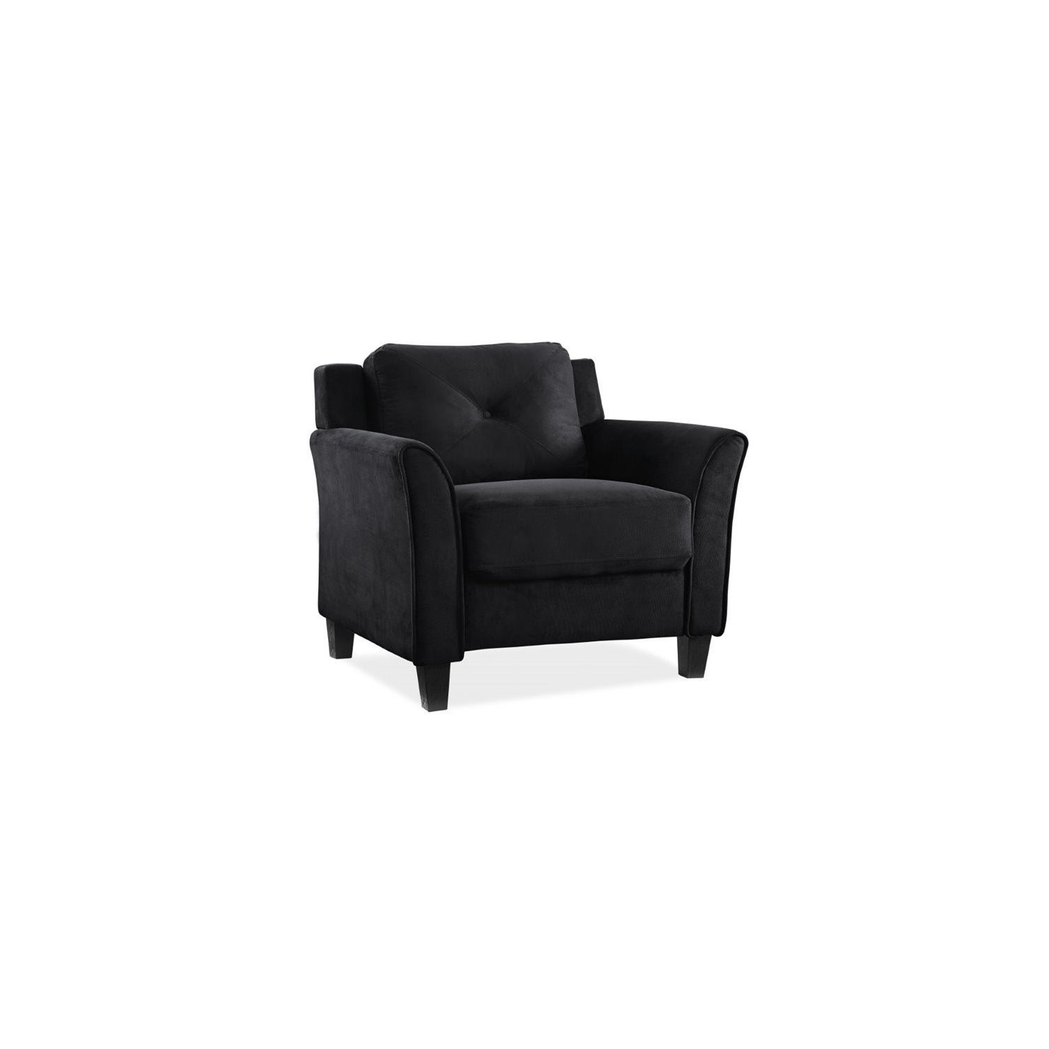 Bowery Hill Microfiber Chair - Black