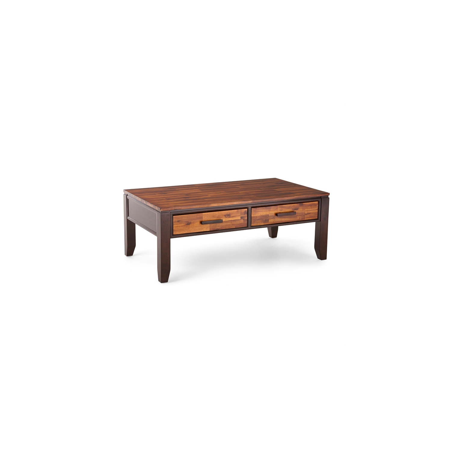Abaco Rectangular Two Tone Cherry Wood Finish Coffee Table
