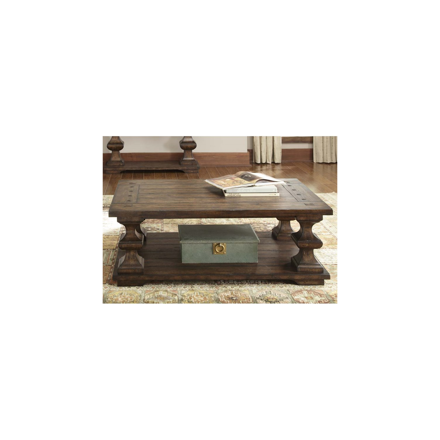Liberty Furniture Sedona Coffee Table in Kona Brown