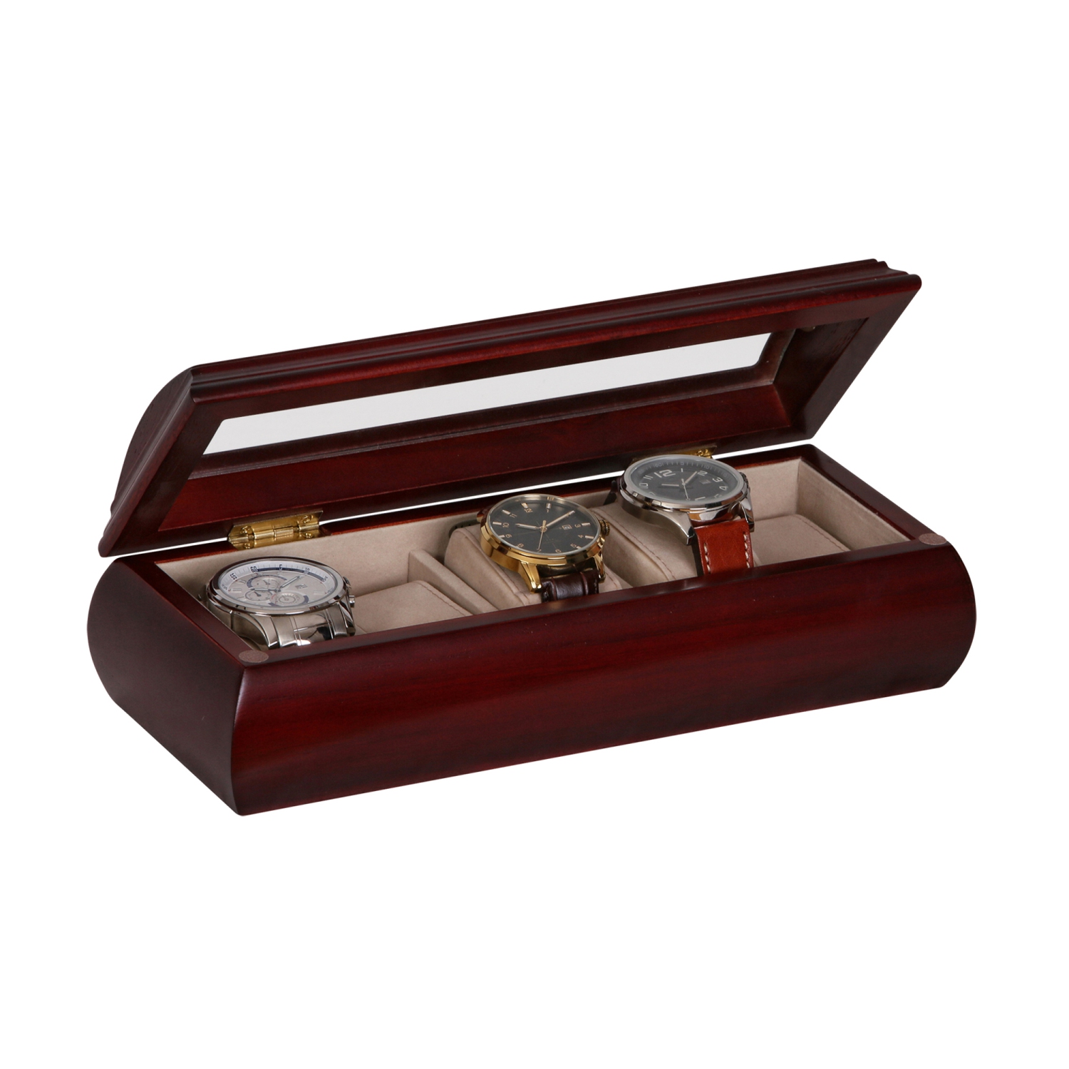 Mele Emery Watch Box in Cherry