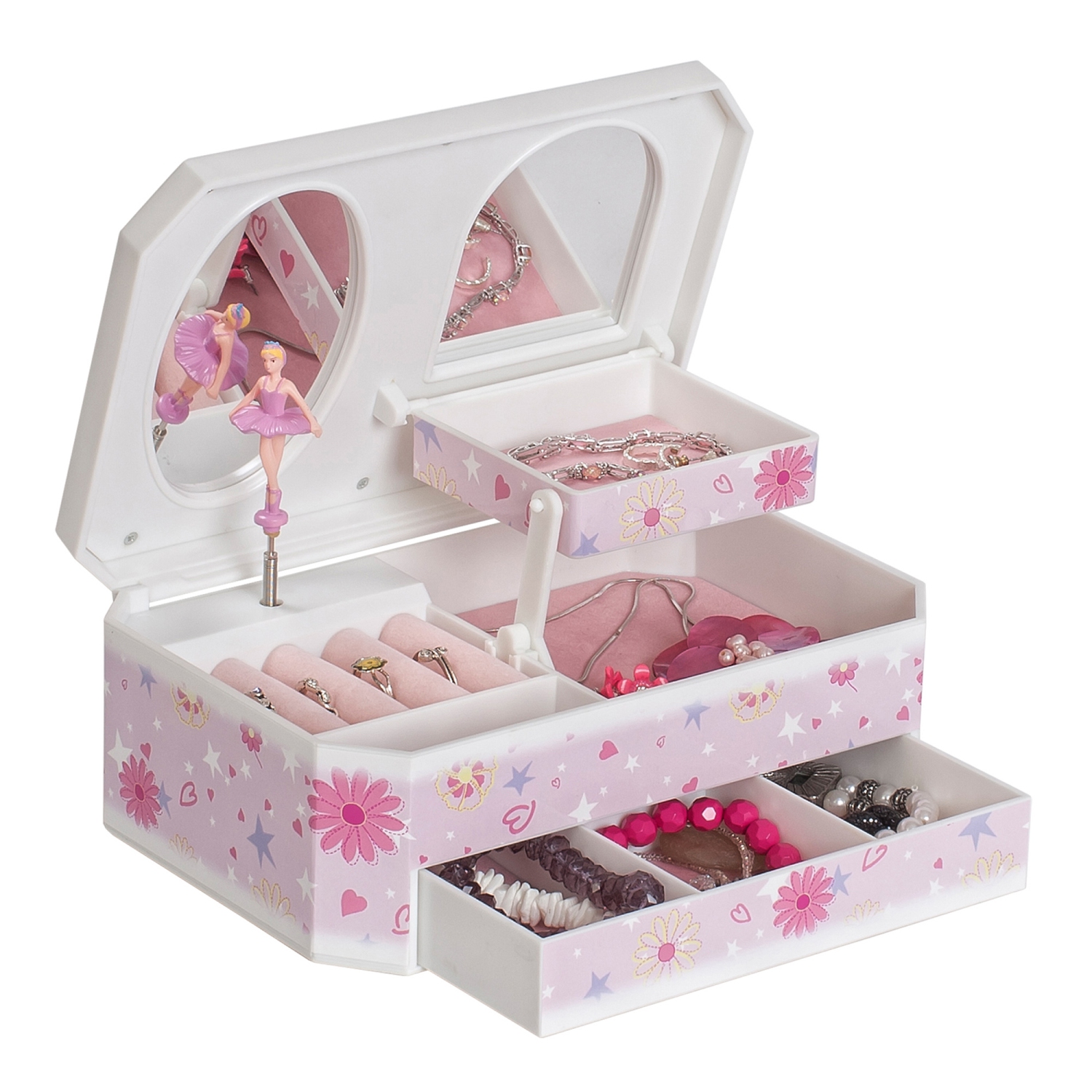 Mele Hayley Girl's Glittery Musical Ballerina Jewelry Box