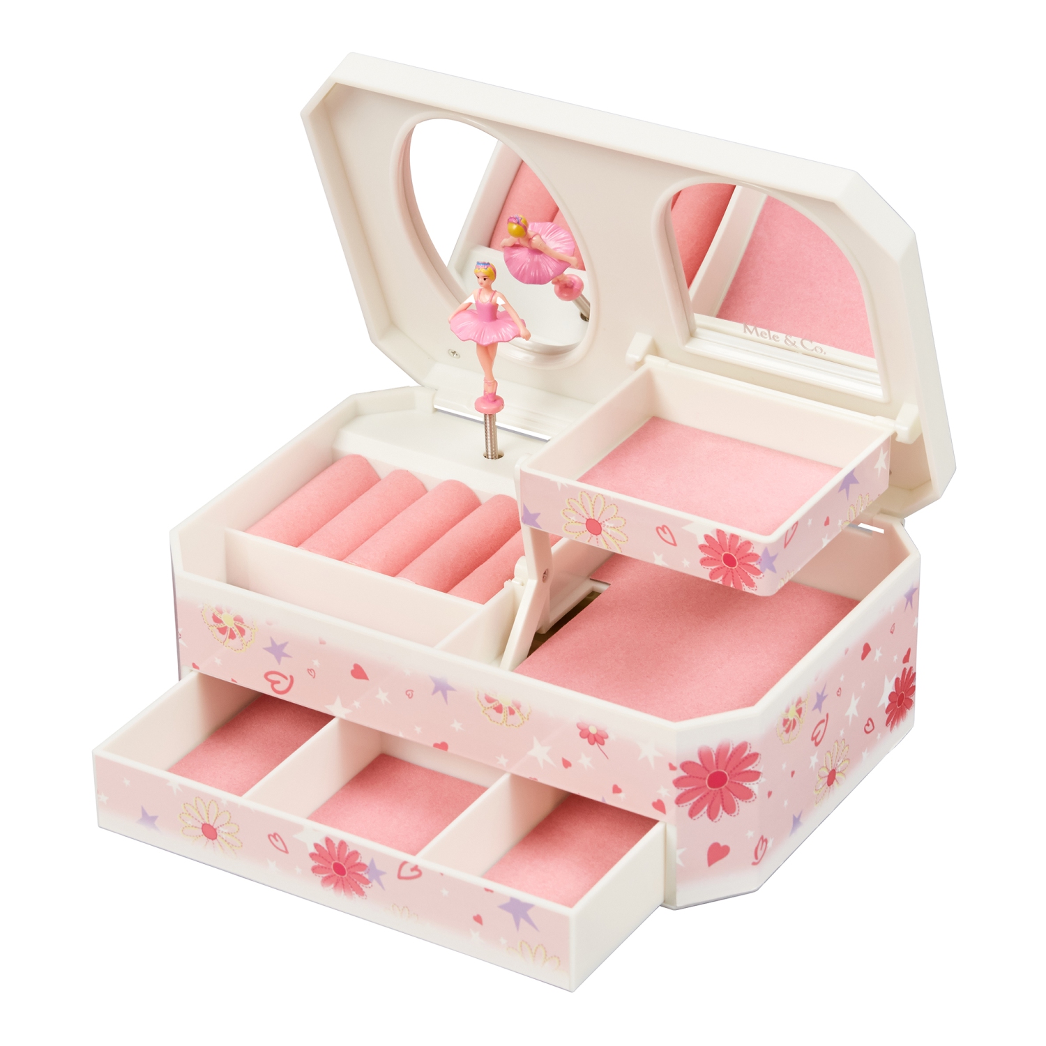 Mele Hayley Girl's Glittery Musical Ballerina Jewelry Box