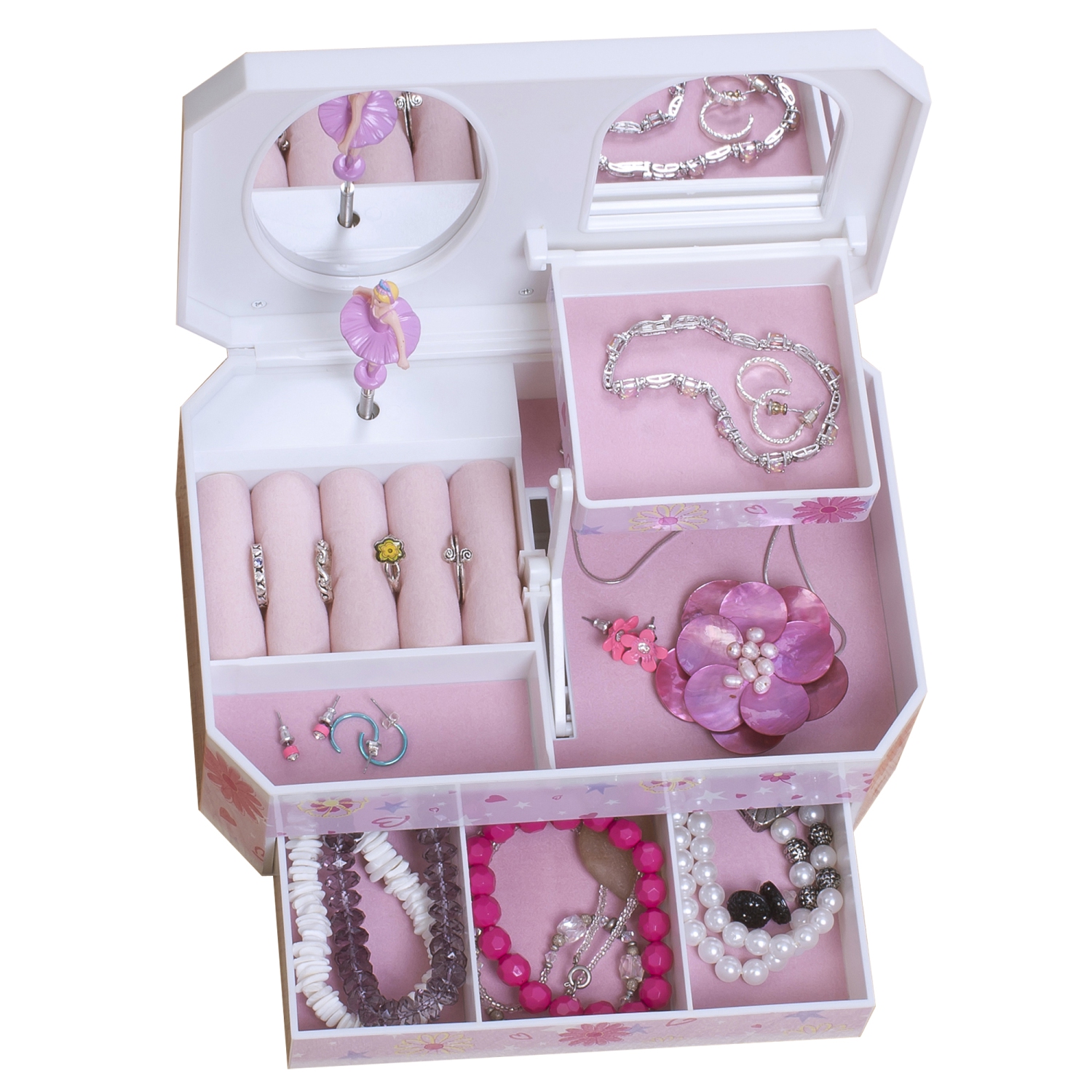 Mele Hayley Girl's Glittery Musical Ballerina Jewelry Box