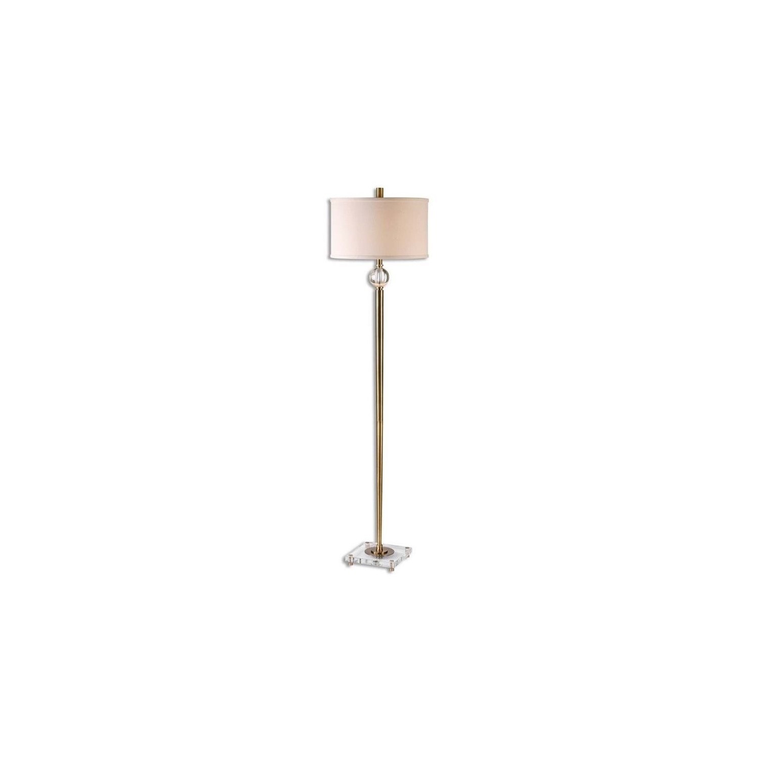 Uttermost Mesita Brass Floor Lamp