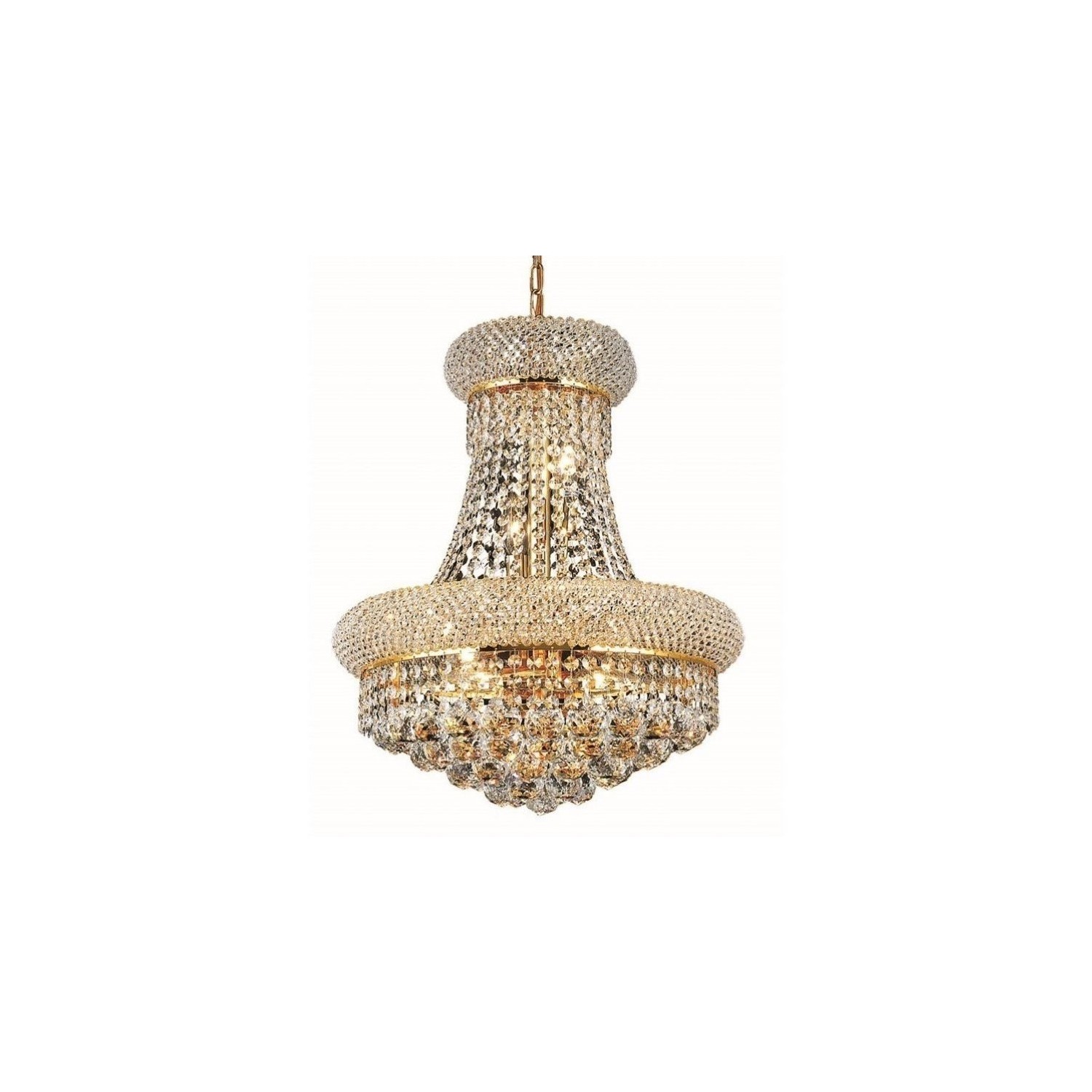 Elegant Lighting Primo 16" 8 Light Royal Crystal Chandelier