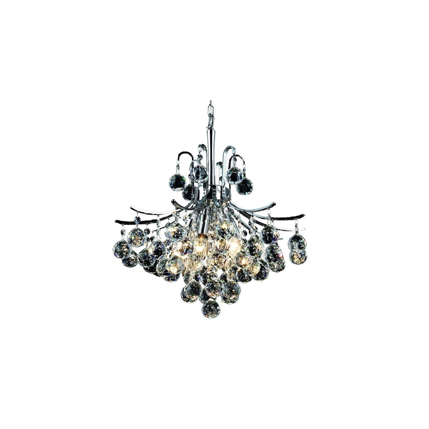 Elegant Lighting Toureg 16" 6 Light Royal Crystal Chandelier