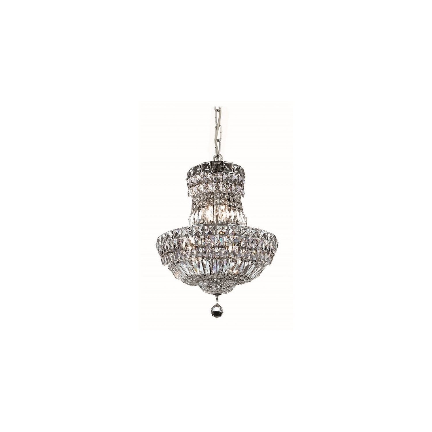 Elegant Lighting Tranquil 14" 6 Light Royal Crystal Chandelier