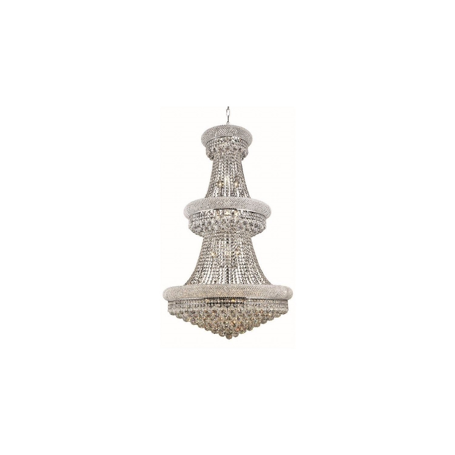 Elegant Lighting Primo 30" 32 Light Royal Crystal Chandelier