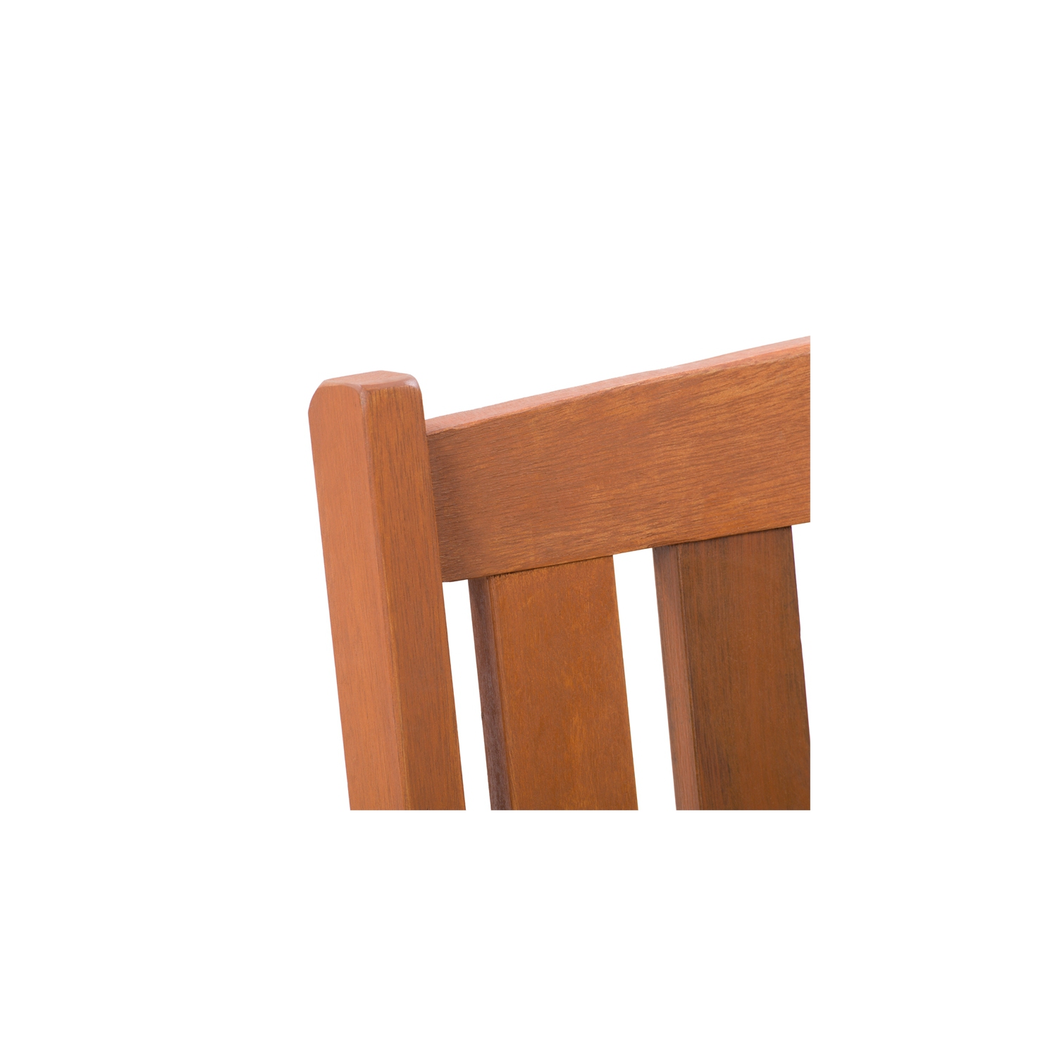 CorLiving Miramar Natural Wood Outdoor Chair and Side Table 3pc Set