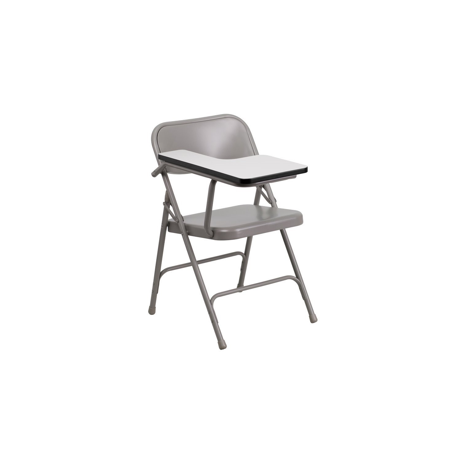 Flash Furniture Premium Steel Folding Chair with Right Hand Tablet Arm