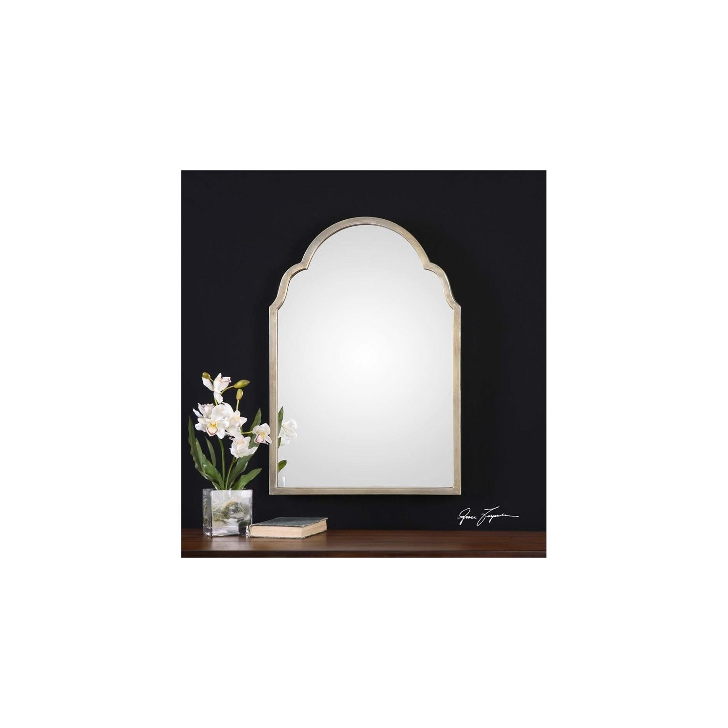 Uttermost Brayden Petite Silver Arch Mirror