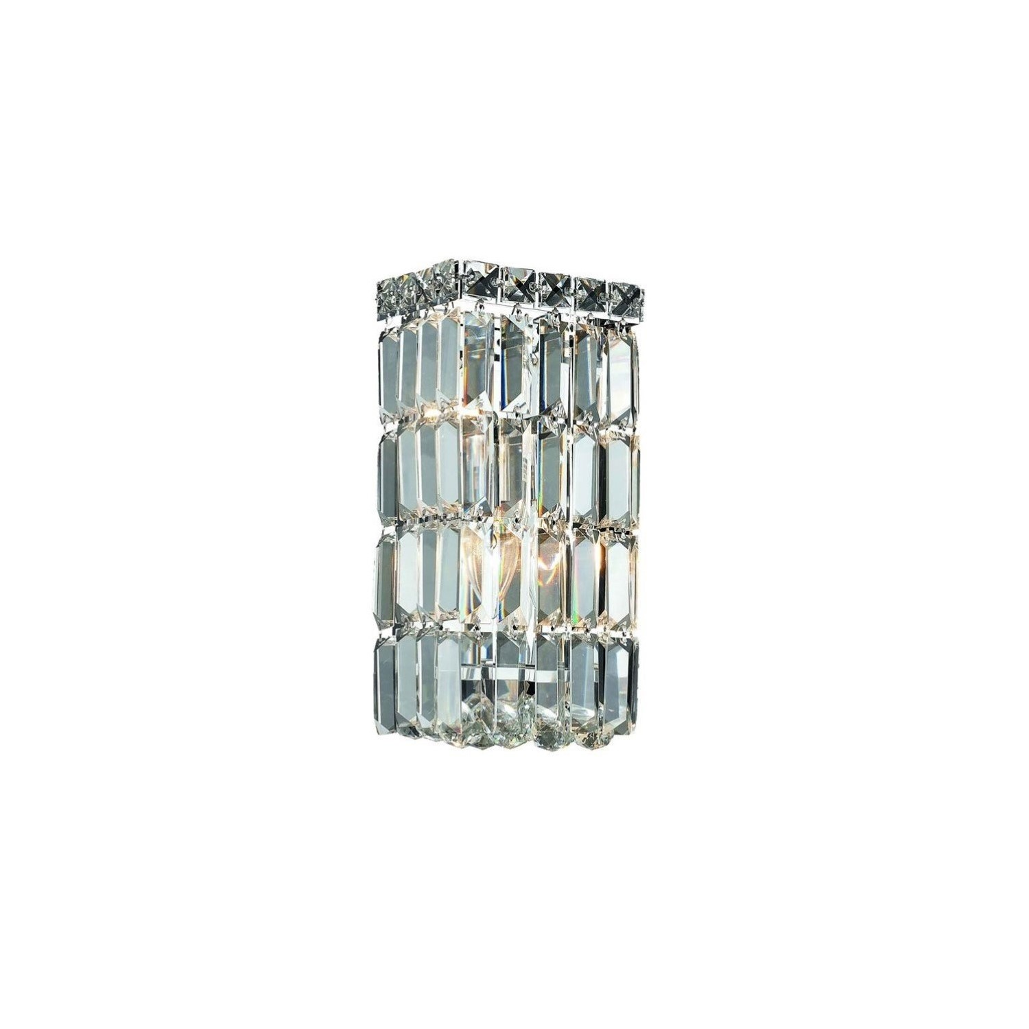 Elegant Lighting Maxime 12" 2 Light Royal Crystal Wall Sconce