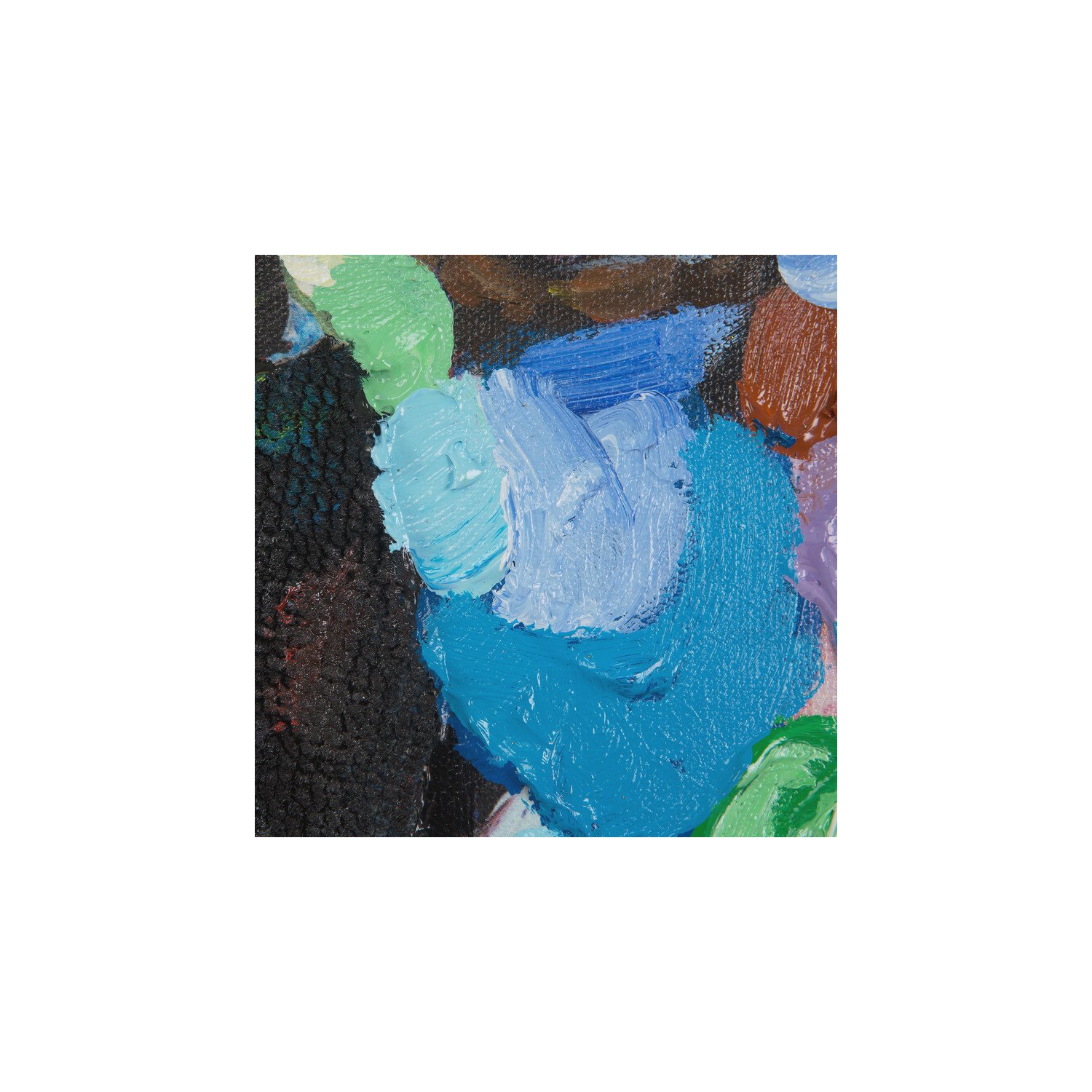 Yosemite Home Decor 'Horse of an Abstract Color' Fabric Canvas in Multi-Color