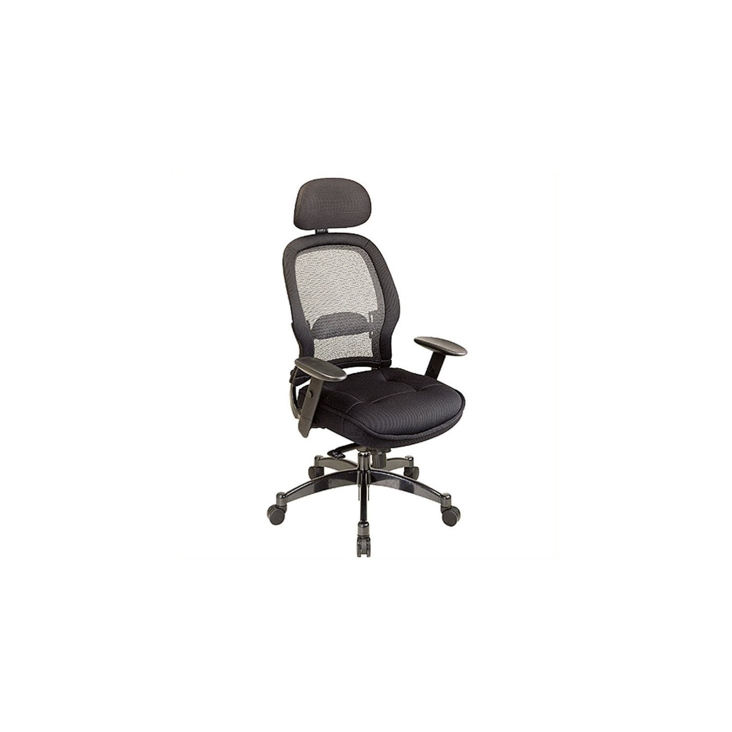 SPACE Deluxe Black Matrex Back Executive Office Chair with Mesh Seat