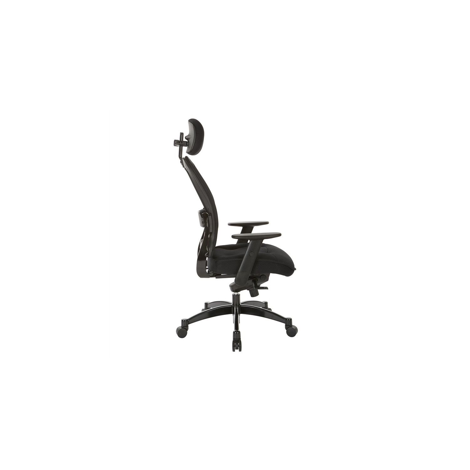 SPACE Deluxe Black Matrex Back Executive Office Chair with Mesh Seat