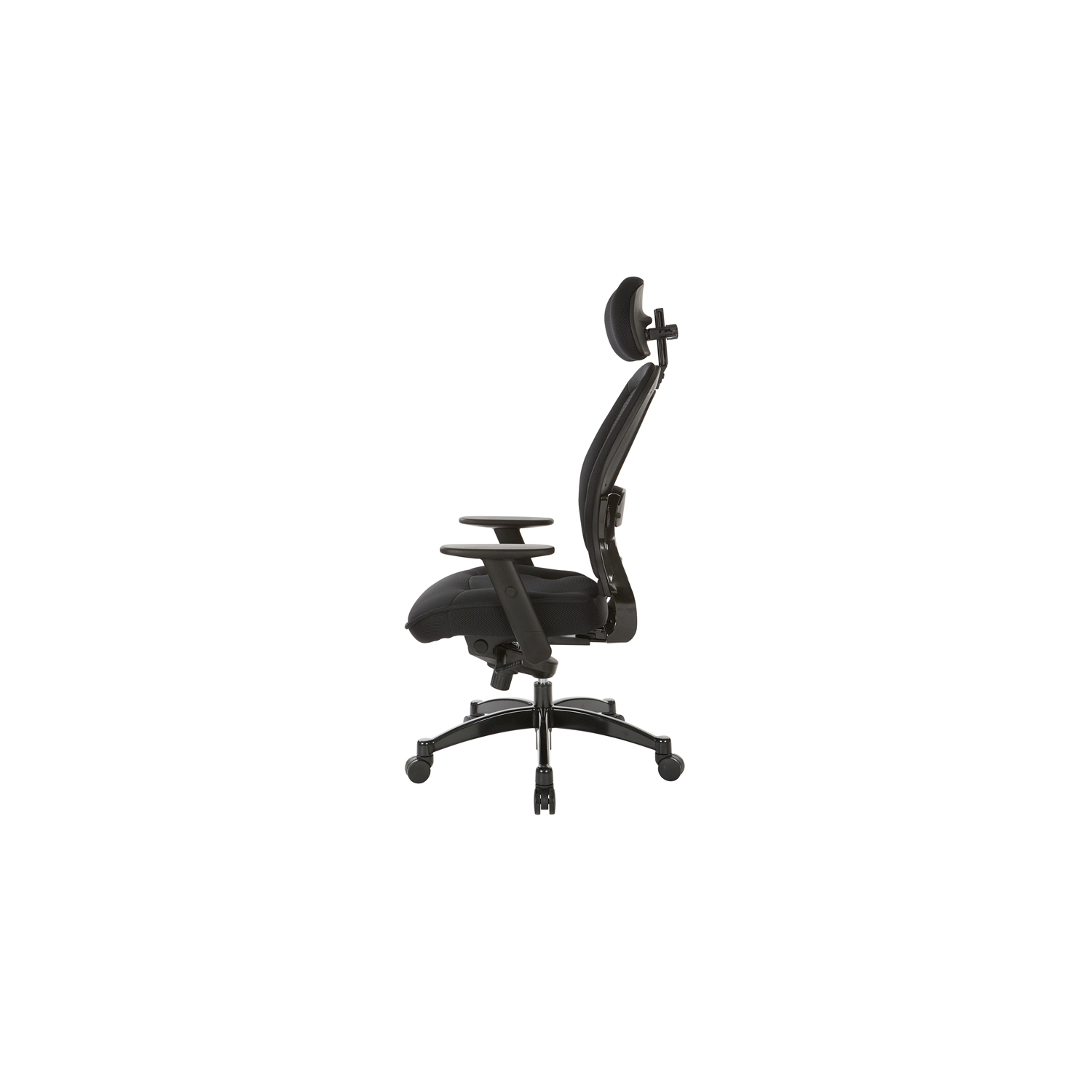 SPACE Deluxe Black Matrex Back Executive Office Chair with Mesh Seat