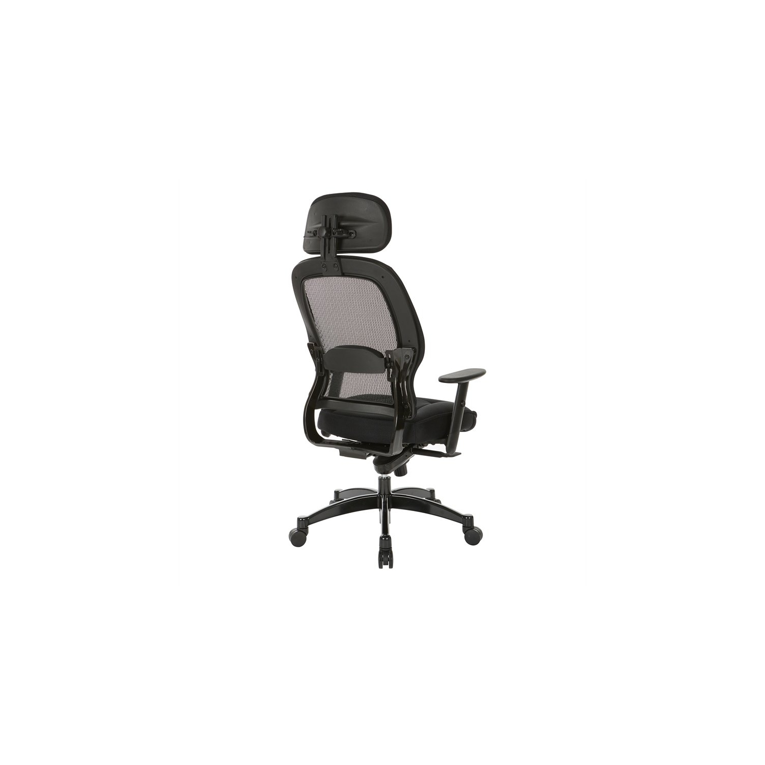 SPACE Deluxe Black Matrex Back Executive Office Chair with Mesh Seat