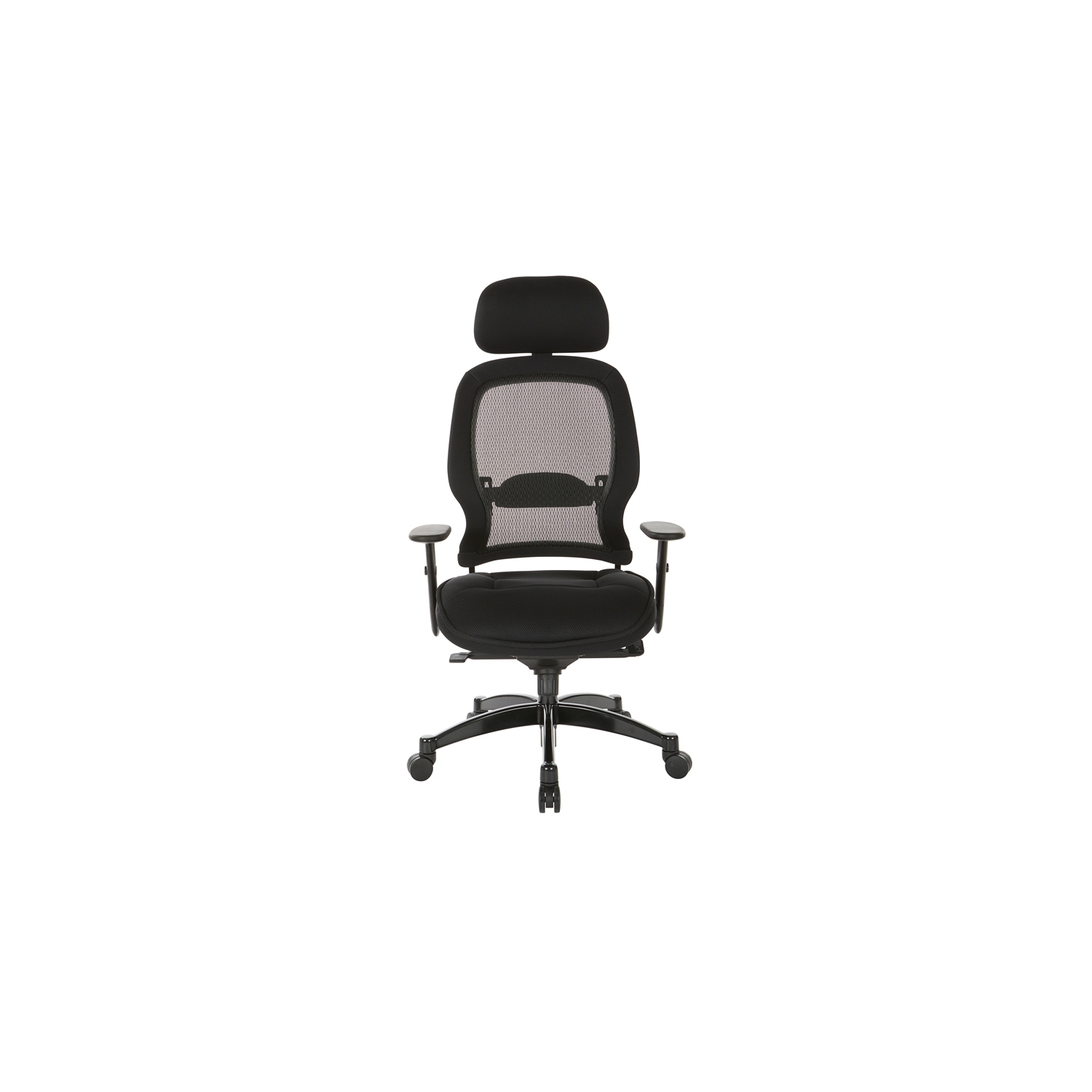 SPACE Deluxe Black Matrex Back Executive Office Chair with Mesh Seat