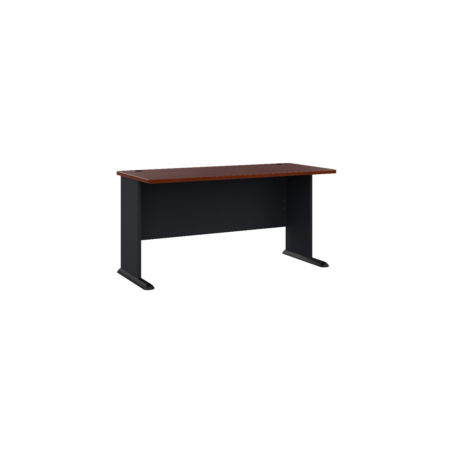 Series A 60W Office Desk in Hansen Cherry and Galaxy - Engineered Wood