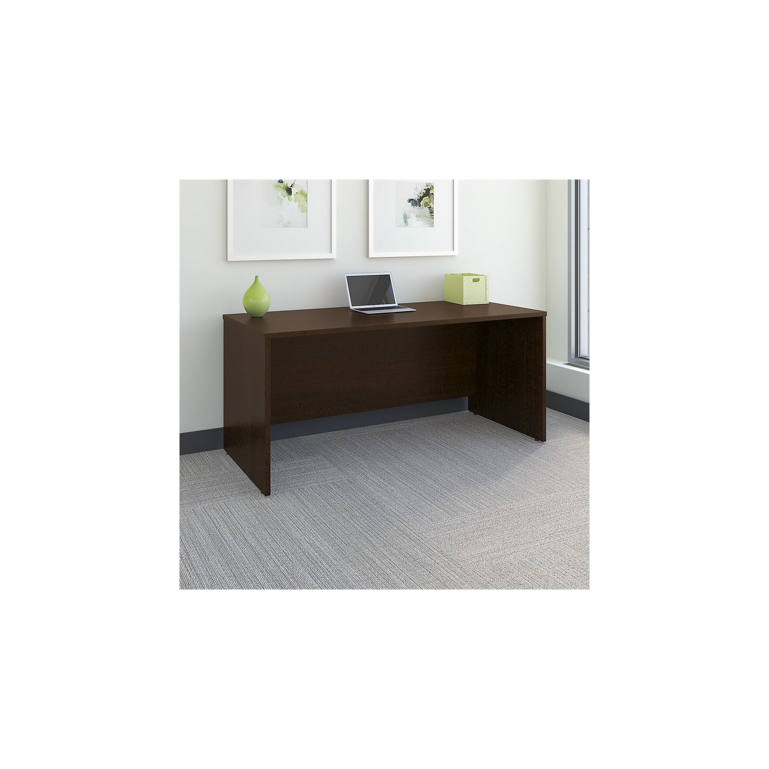 Series C 66W x 30D Office Desk in Mocha Cherry - Engineered Wood