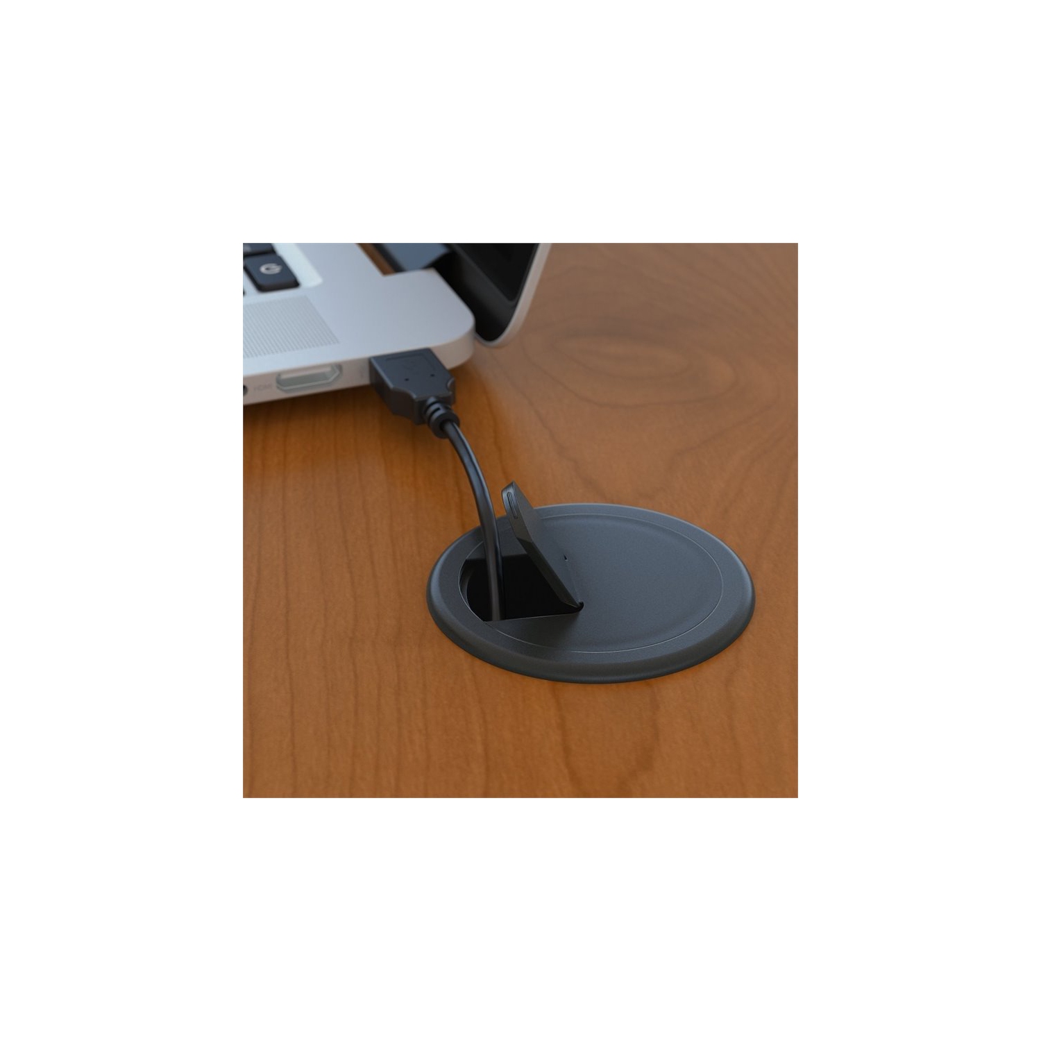 Series C 60W x 24D Credenza Desk in Natural Cherry - Engineered Wood